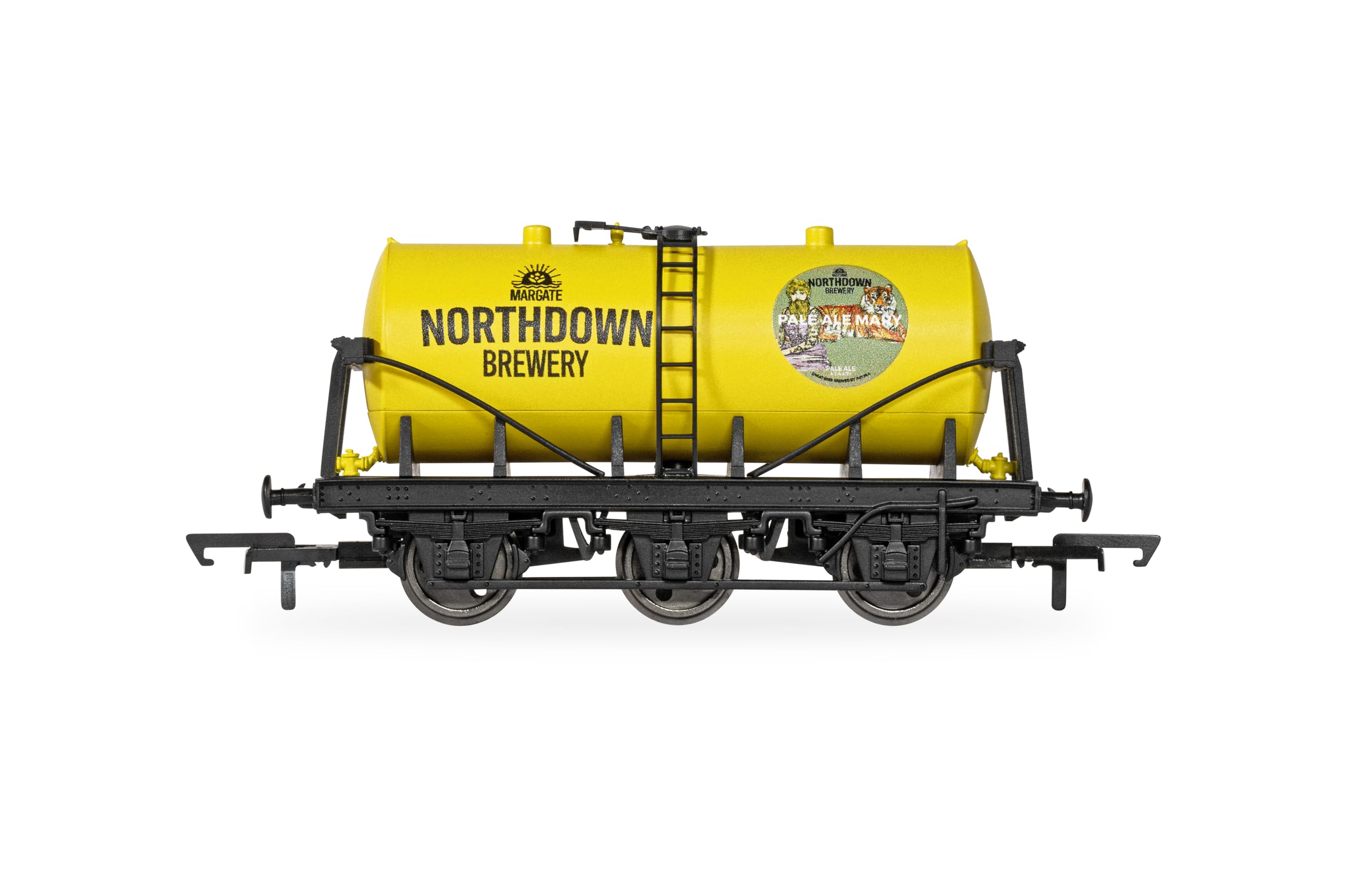 Hornby R60283 Northdown Brewery Pale Ale Mary tanker Freight Wagons, Yellow