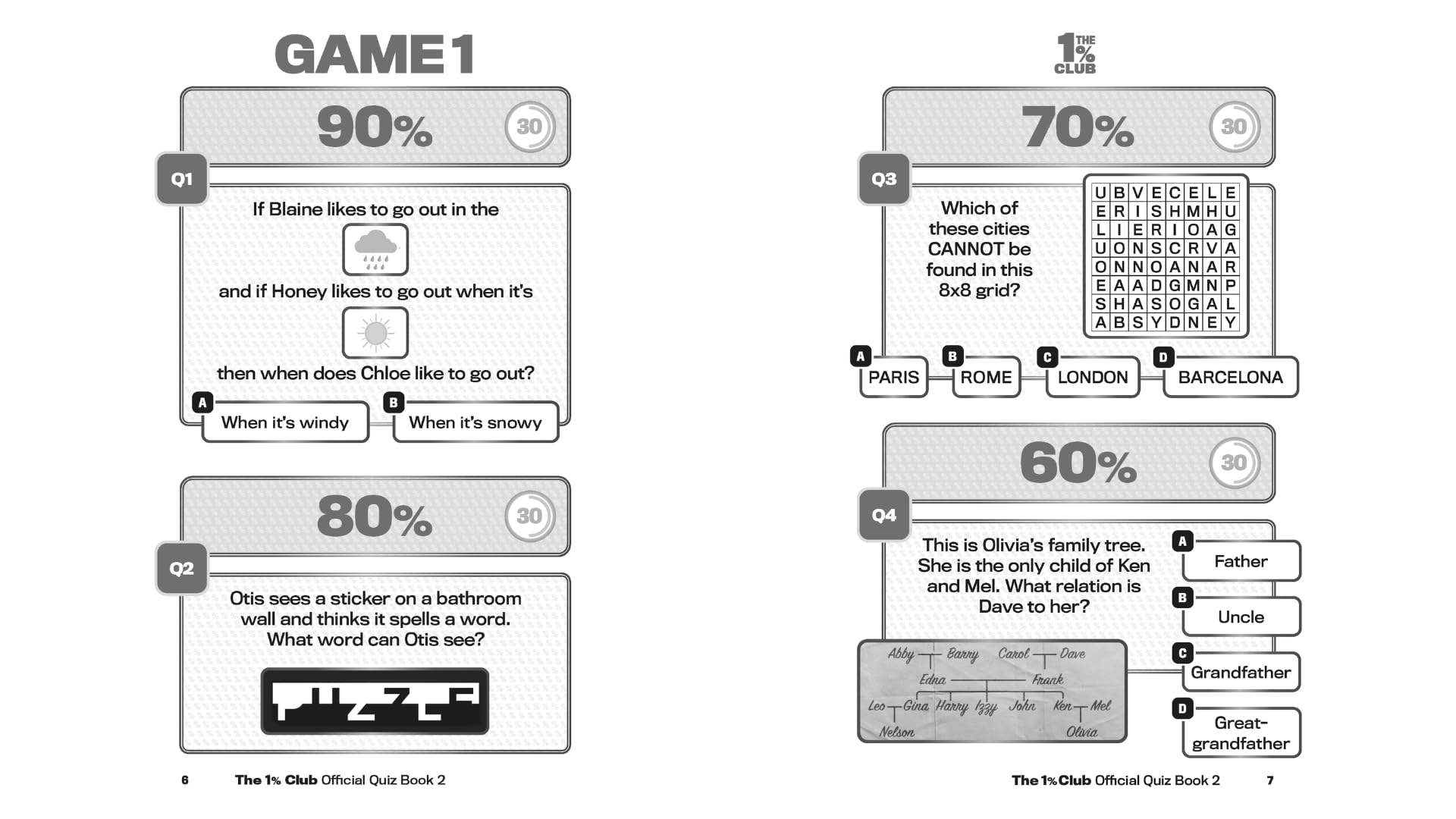The 1% Club Book 2: The Addictive Quiz for all the Family