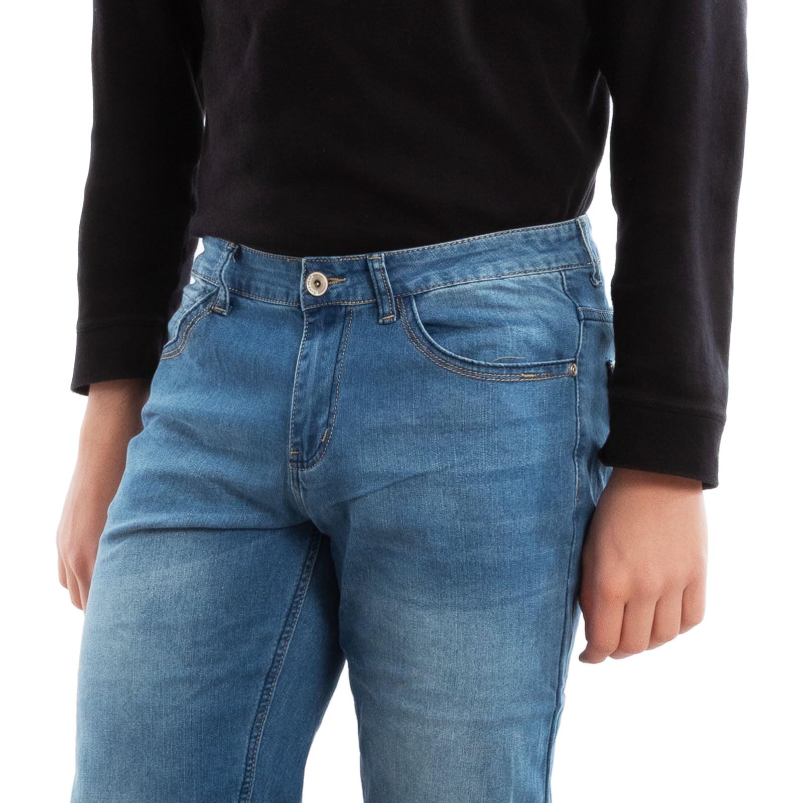 Toocool - Vaqueros de Corte Regular para Hombre, Pantalones Hombres de Algodón, Vaqueros de Cintura Media, Jeans Tejanos Hombre LE-2487