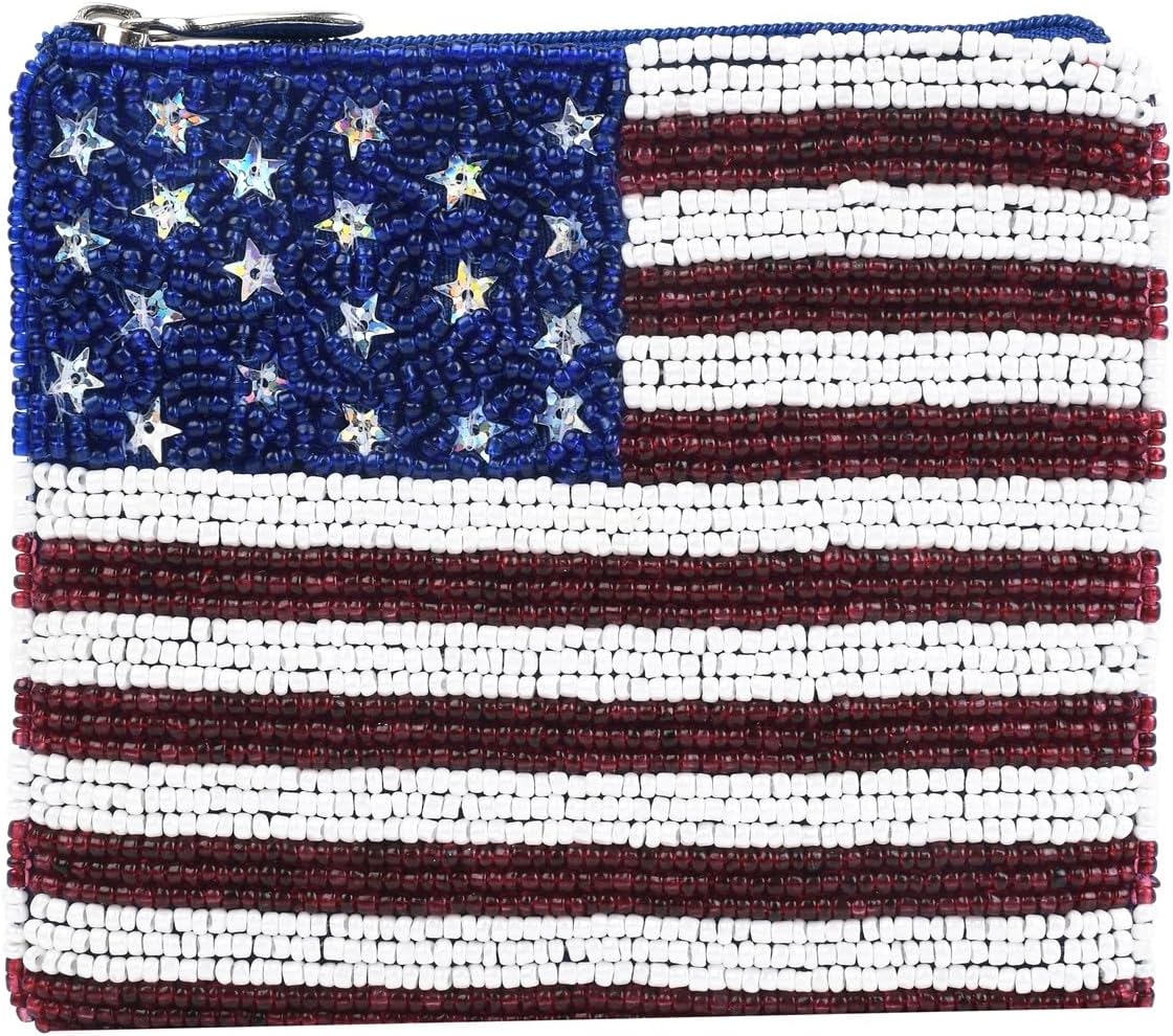 Bamboo Trading Stars & Stripes Essential Pouch, 4.75-Inch, Multicolor