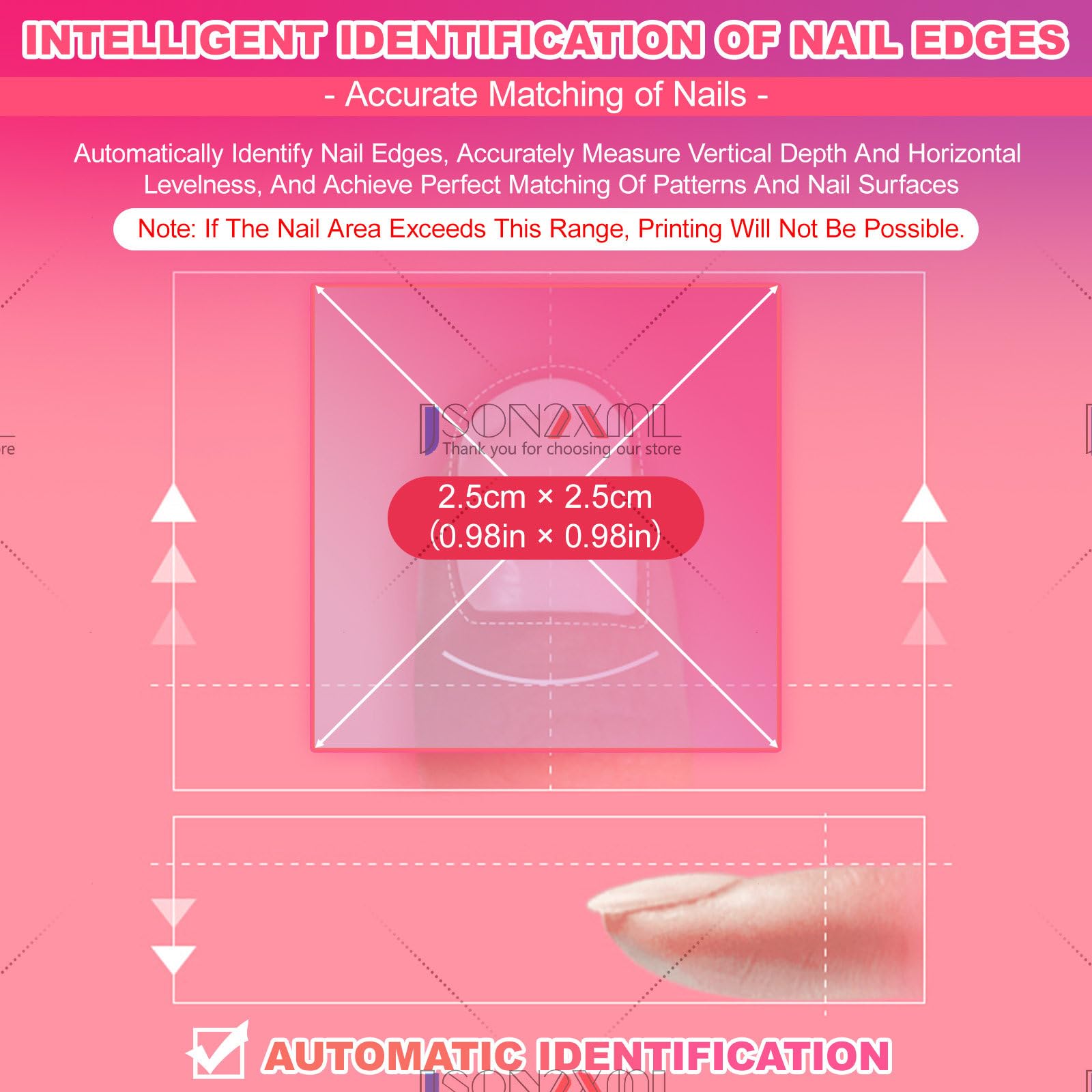 Impresora De Uñas para Uso Doméstico, Máquina 3D para Decoración De Uñas con Reconocimiento Automático De La Forma De La Uña, Impresora Digital para Decoración De Uñas Nail-Printer