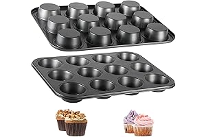 Premium 12-Well Non-Stick Cupcake Pan Set for Exceptional Baking