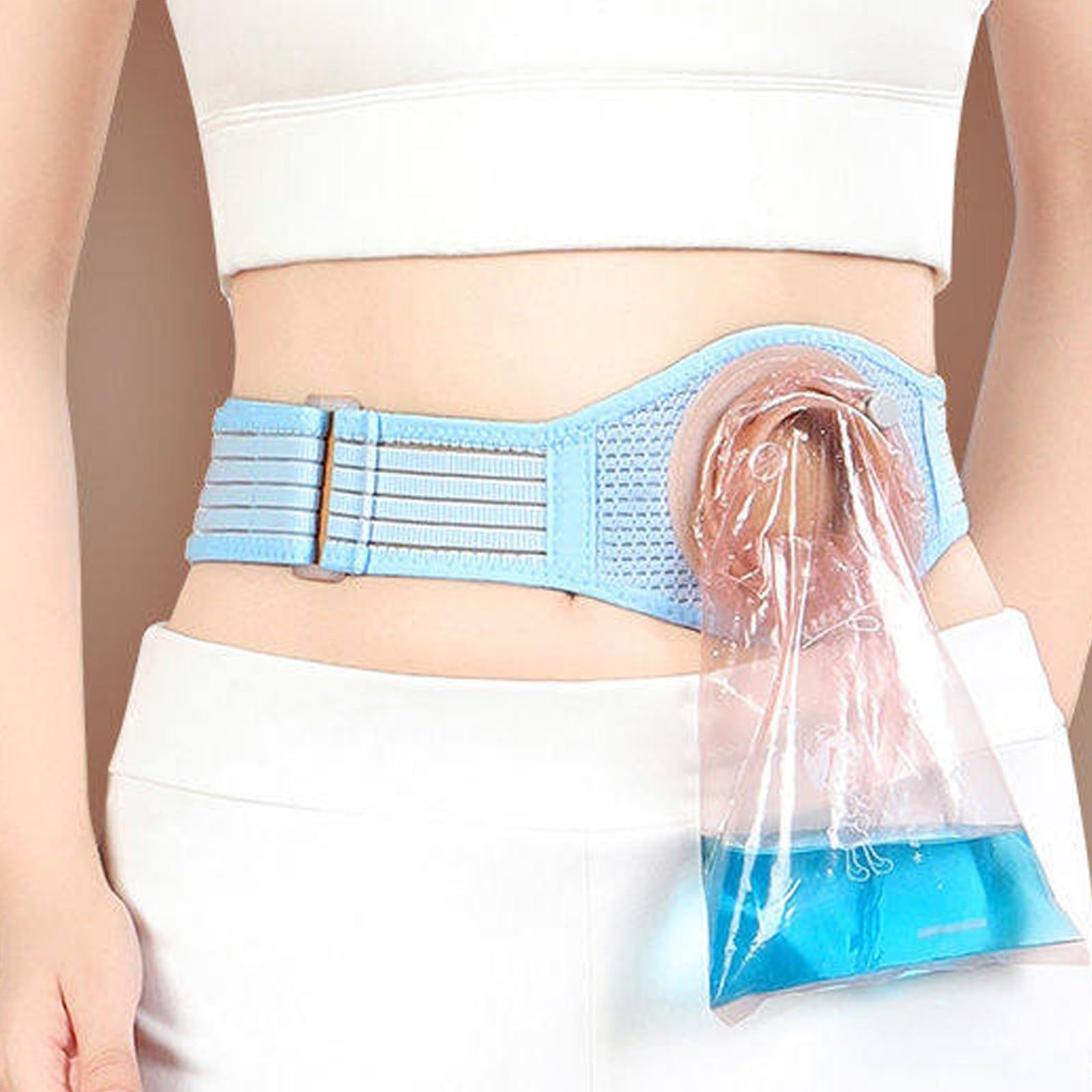 Cintura per Stomia da Uomo, Fascia per Stomia Regolabile, Cintura Colostomia Addominale per la Cura Post-Operatoria Dopo L'intervento Chirurgico