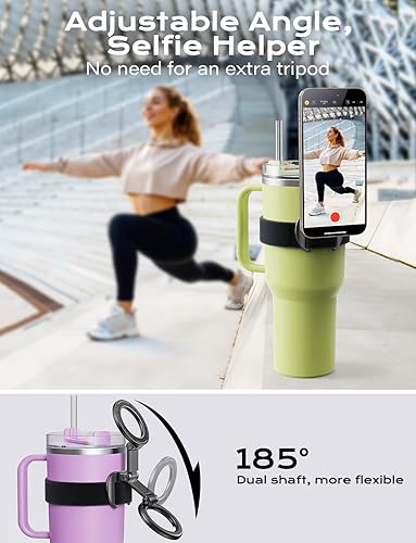 Miniatura 4 de Fit Magsafe - Soporte magnético para botella de agua, gimnasio, cochecito, teléfono, accesorios para Stanley, Owala Yeti Hydrojug, vaso ajustable de
