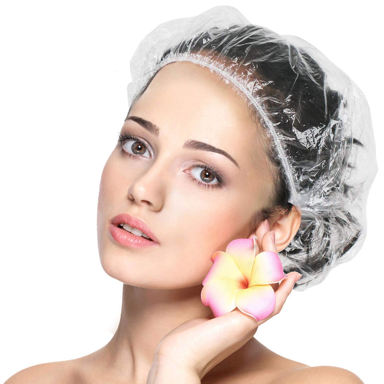Indiana Shower Cap (Pack Of 50) - Reusable Waterproof Bath Cap for Women and Men - Shower Cap for Hotel, Spa, Salon & Bathroom-image-46
