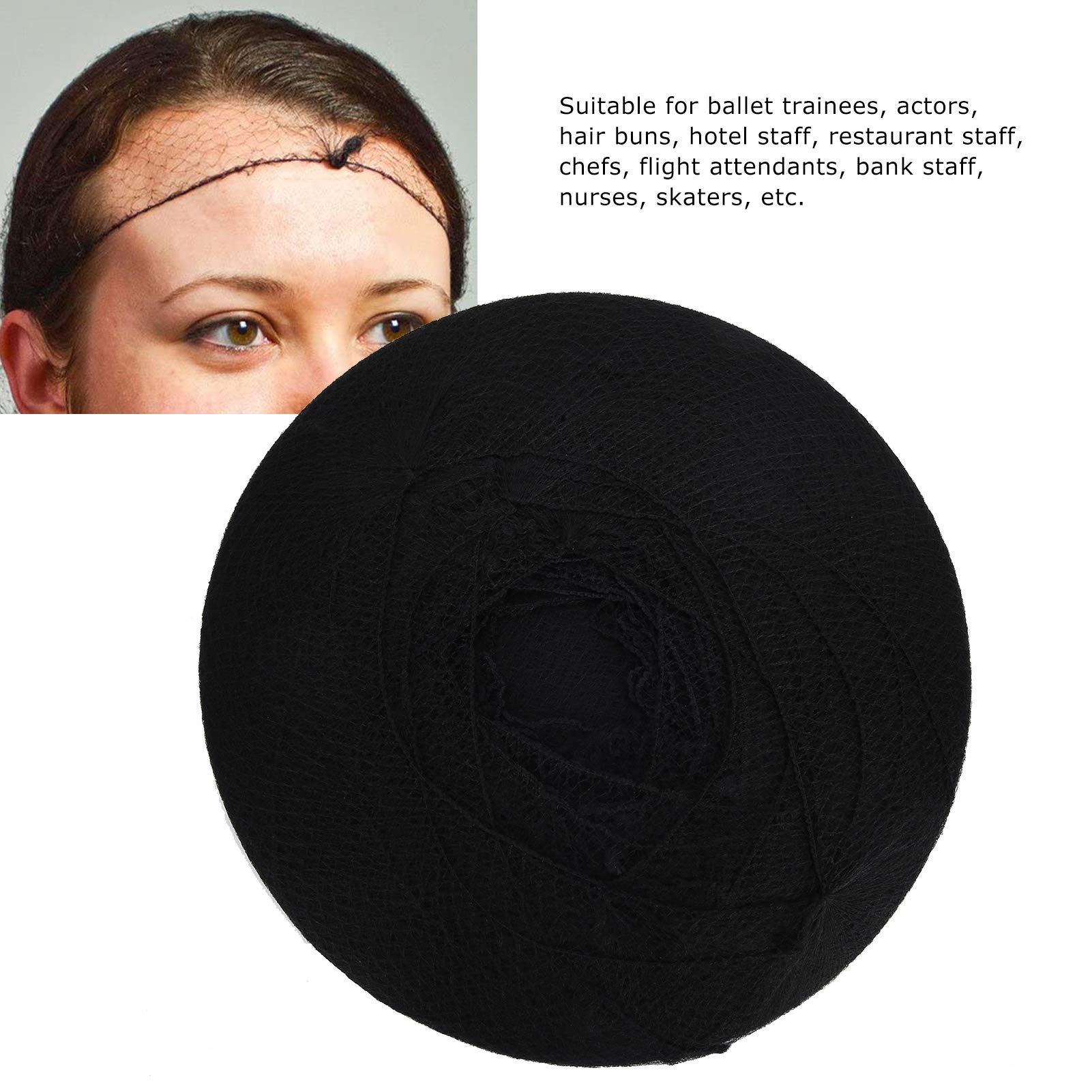 Haarnetze, 144 Stück Einweg-Haarnetze aus Nylon für Damen und Herren, unsichtbares, elastisches Perückennetz für Hotelpersonal, Restaurantpersonal, Köche und Restaurantküchen
