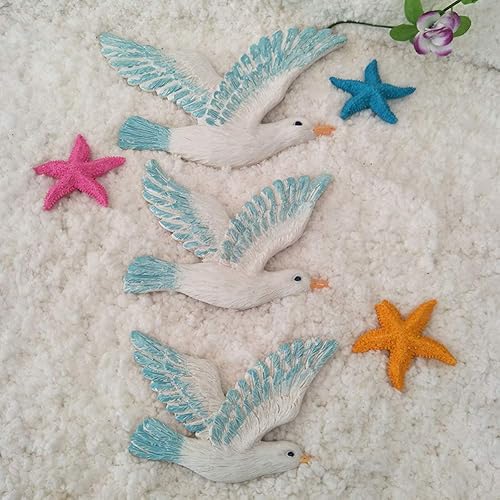 Miniatura 3 de Cabilock Decoración de pared de aves marinas colgante de pared estilo mediterráneo decoración de gaviota regalo
