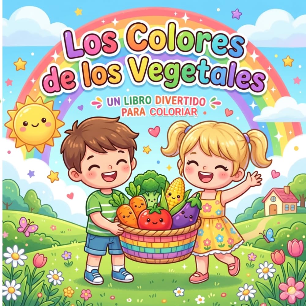 Los Colores de los Vegetales: Un libro divertido para colorear