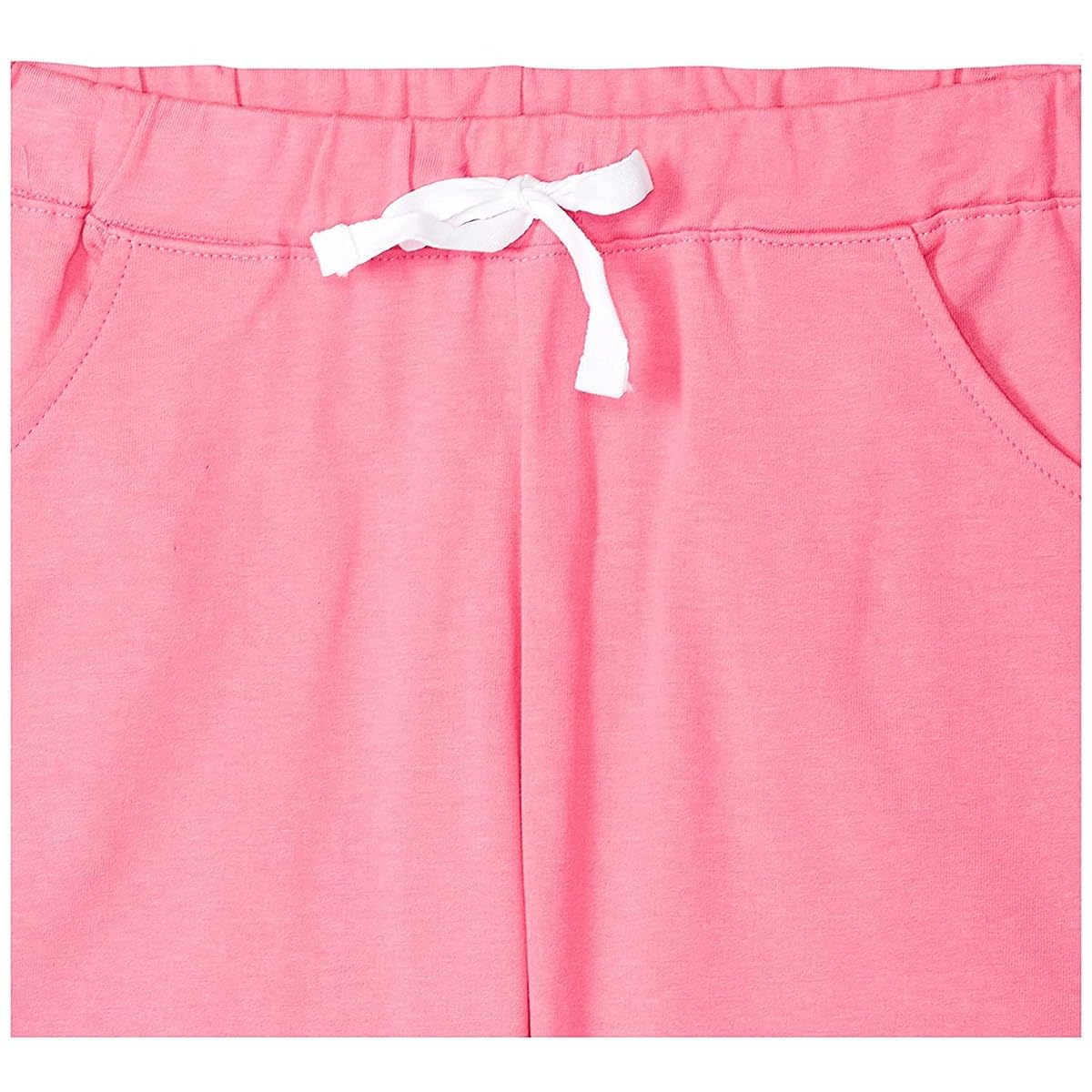 Cloth Theory Girls 2 Pack Premium Cotton Dry-Fit High Waisted Running Shorts Athletic Performance Sports Shorts with Drawstring and Pockets for Kids, Multicolor, 13-14 Years - Image 4 thumbnail
