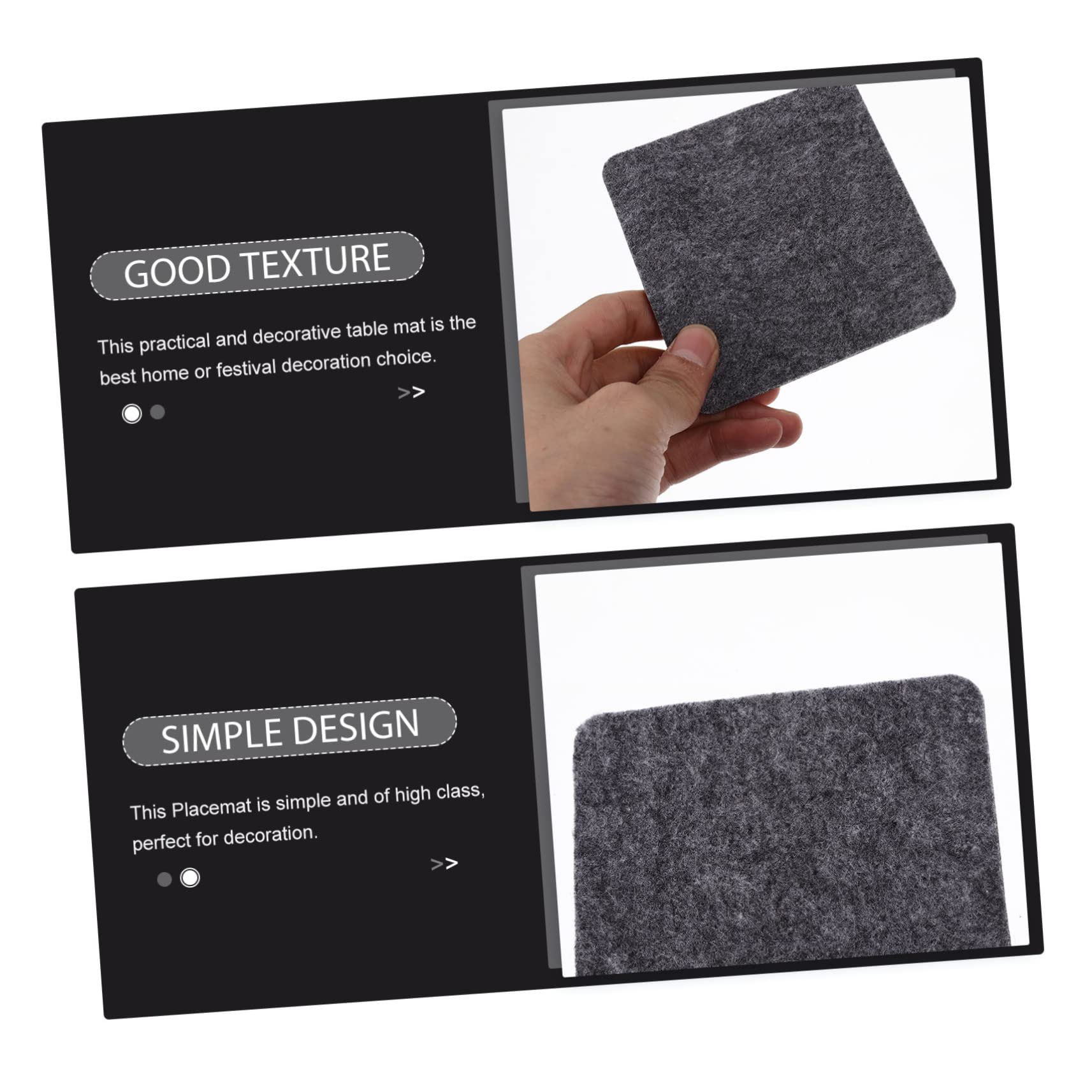 PRETYZOOM 12pièces sous-Verres Liège Et Feutre Set De Coupelles Décoratives pour Tasses De Thermique Et Esthétique pour Table à Manger