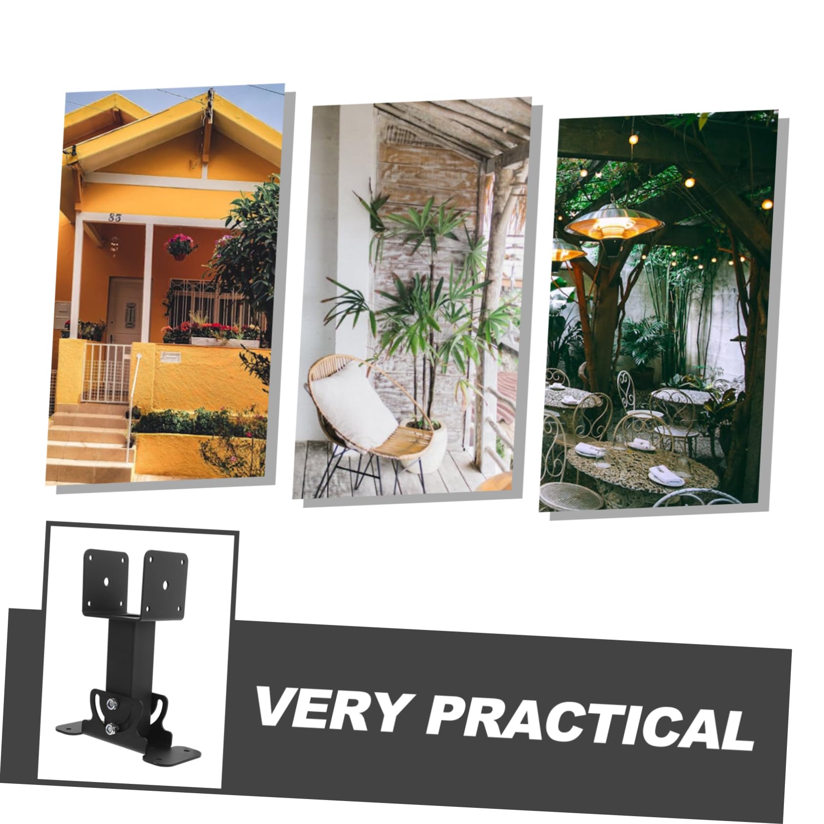 Staffa Per Pergola Angolare Rinforzata Supporto Per Tettoia E Porta D'ingresso Staffa Di Ricambio in Acciaio Inox
