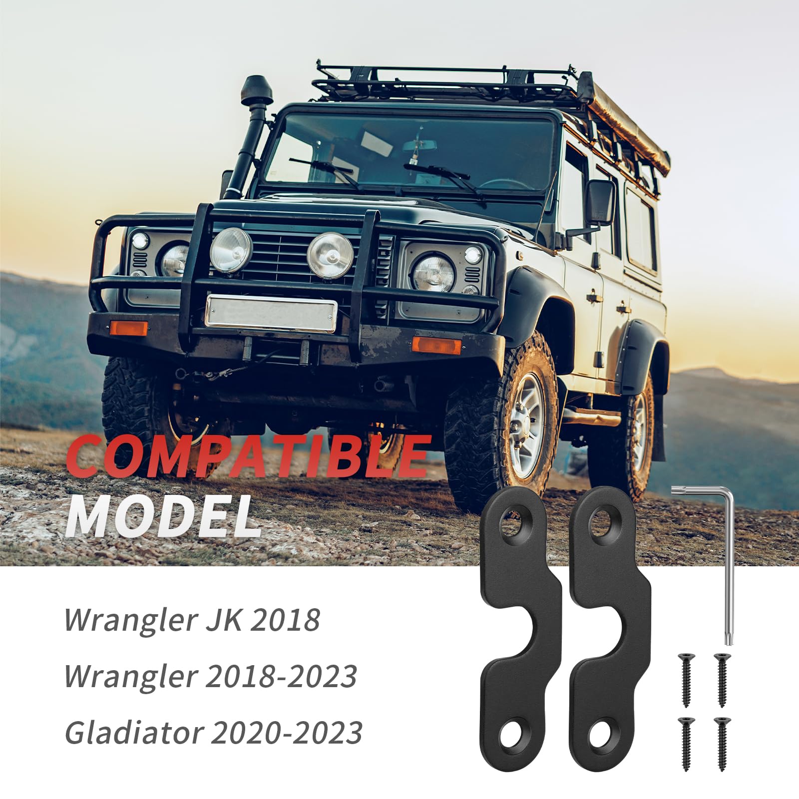 Amazon | ラングラーサンバイザー修理キット Jeep、Limcox
