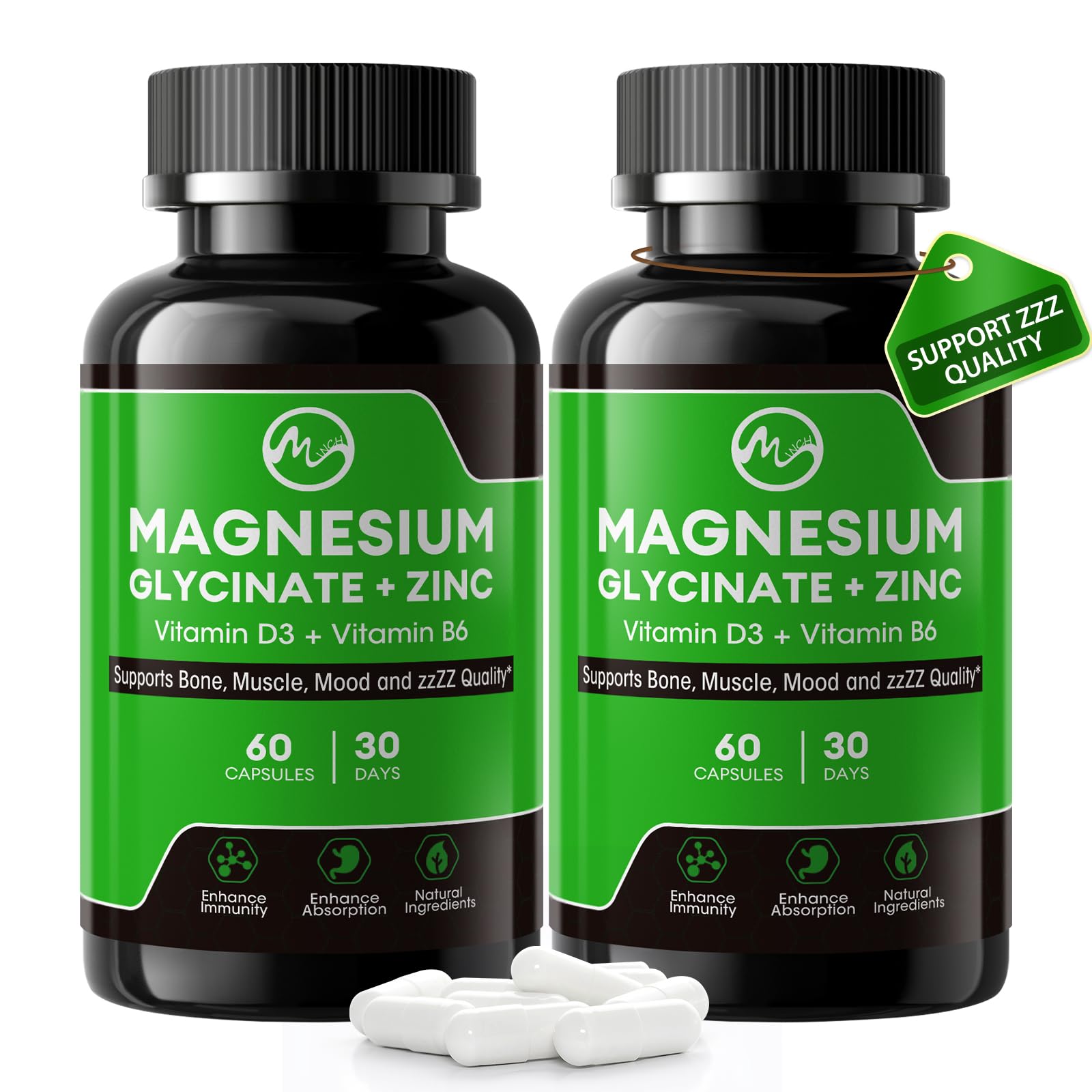 M inch Magnesium Glycinate 2-Pack