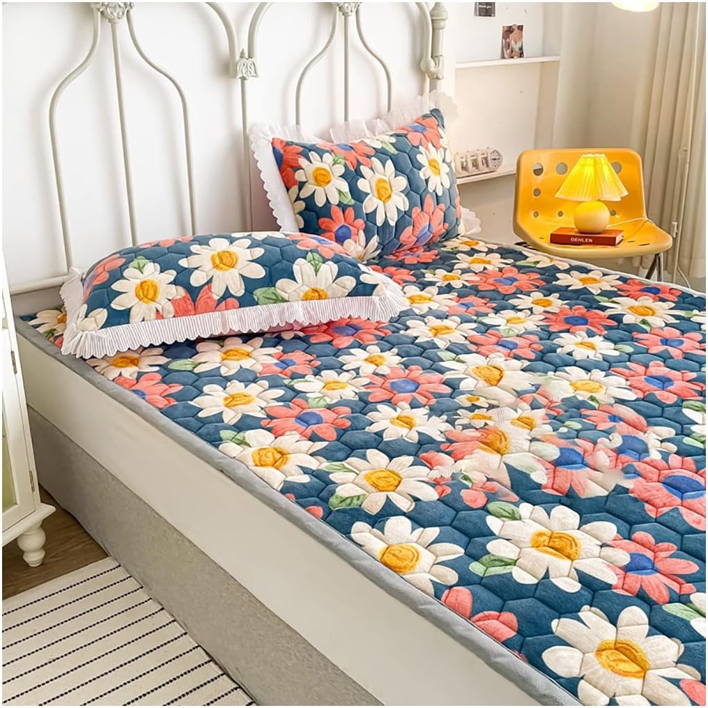 Bedding Sets Sheets King,Coral Fleece Bed Linen,Winter