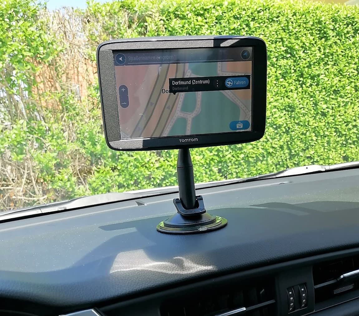 TomTom GPS Halterung Auto - Starker Saugnapf Für Windschutzscheibe & Armaturenbrett