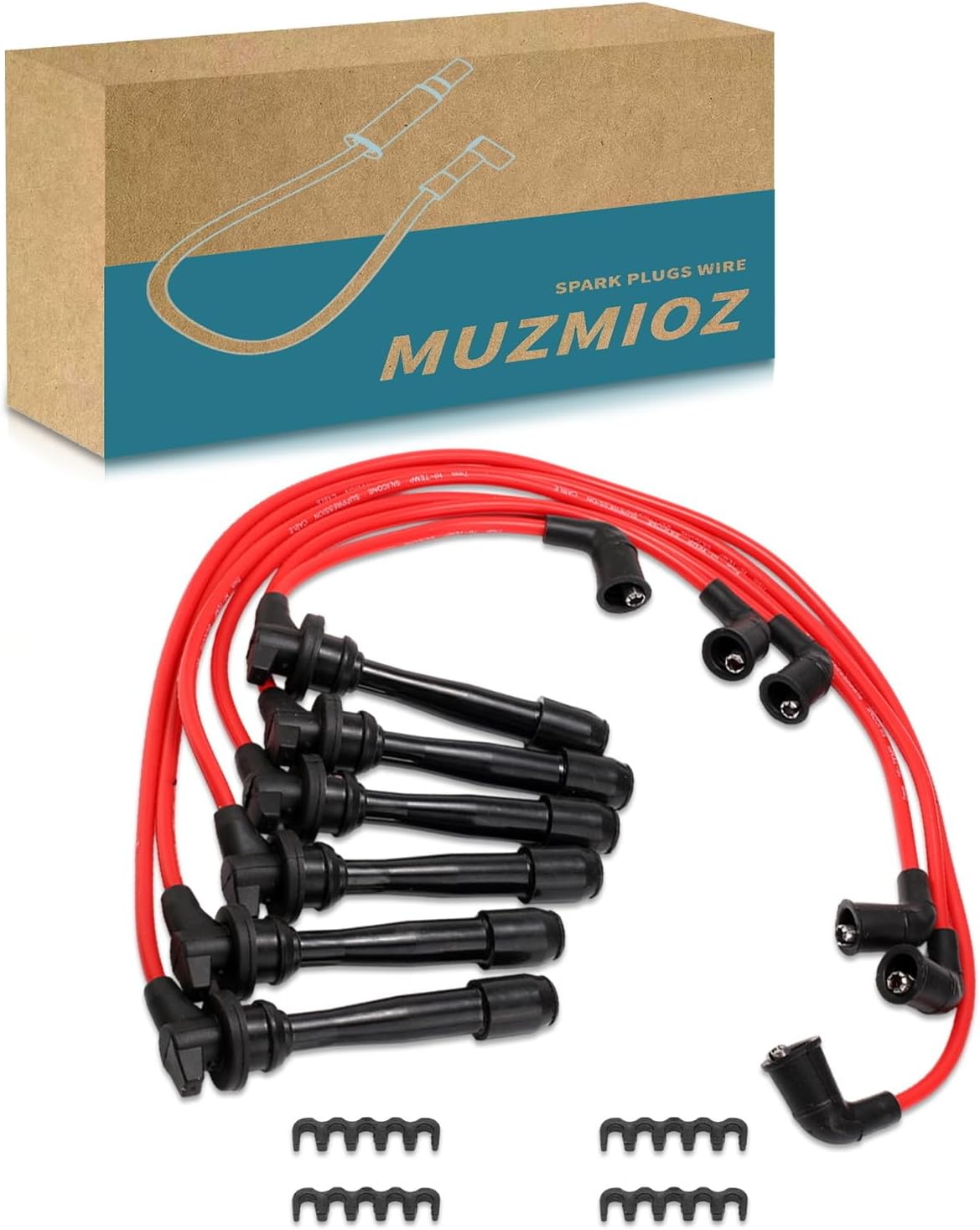671-6294 Ignition Wire Set 6Pcs Compatible with Hyundai Tucson/Kia Sportage 05-10 - Replace# 56008 RC-KRX014 55807