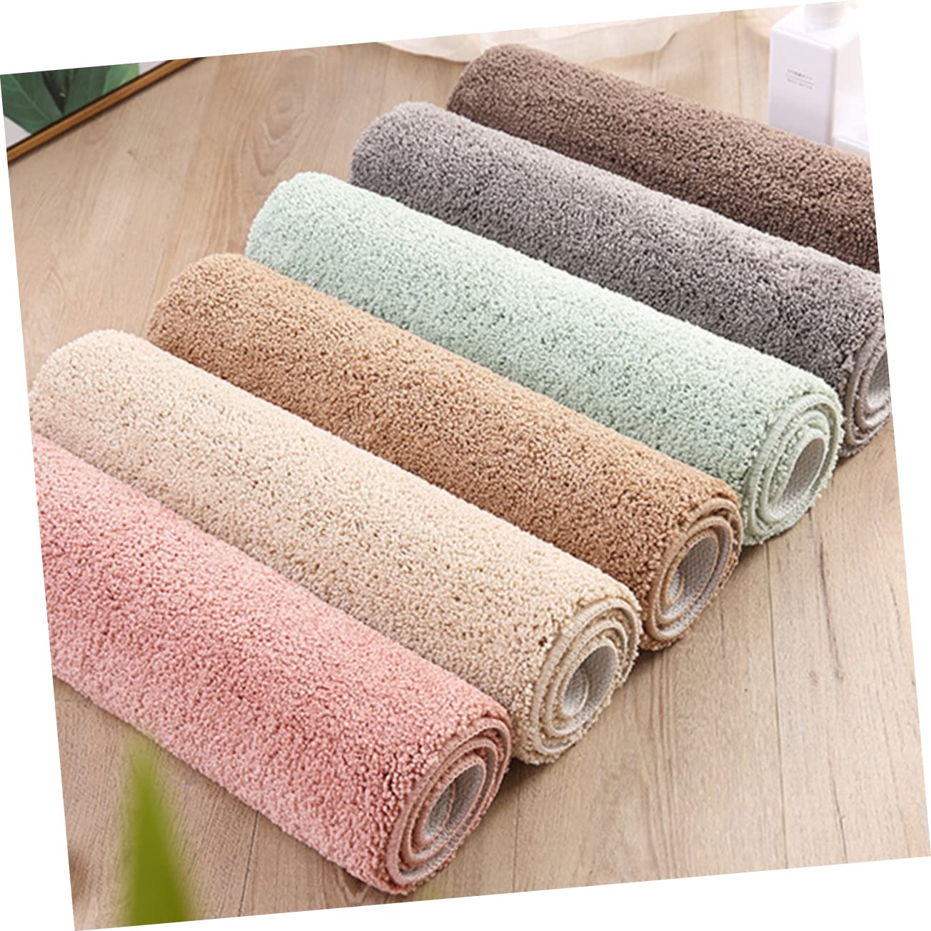 TOPBATHY Tappetino Antiscivolo Per Camera Da Letto Tappeto Assorbente Acqua Tappeto Morbido Verde Per Soggiorno Realizzato in Materiale Resistente Facile Da Pulire