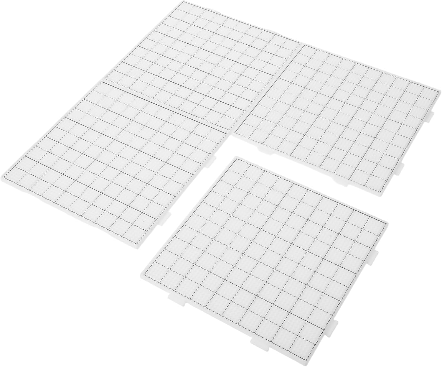 SAFIGLE 4pcs Square Fuse Beads Pegboards 52 2.6mm White Bead Fusion Boards for DIY Craft Projects and Art Decoration