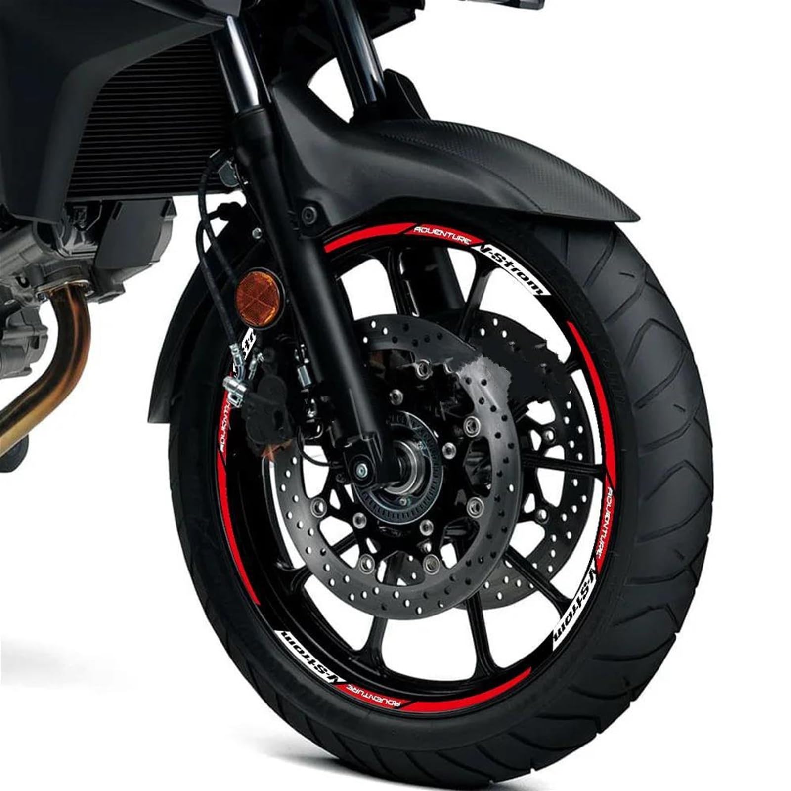 Trottinette Sportive Autocollant De Roue Réfléchissant, Autocollant De Jante, Bande De Moyeu, Accessoires 19 "17" pour Vstrom V-Strom DL650 Dl1000 1050 XT 250 SX(Style 5)