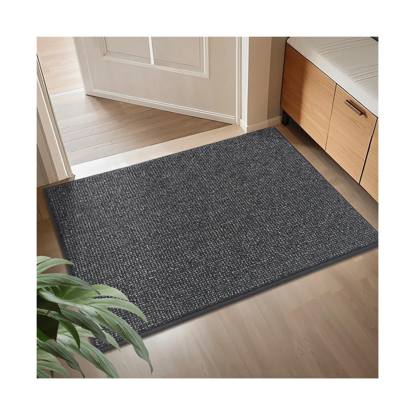 Tapis d'entrée intérieur gris idéal pour la cuisine et la maison