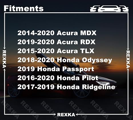 Rexka 20pcs Striker Engine Cover Retainer Clip Compatible with Honda 91547-TZ5-A02 Honda Odyssey, Pilot & Ridgeline Acura MDX, RDX & TLX 91547TZ5A02