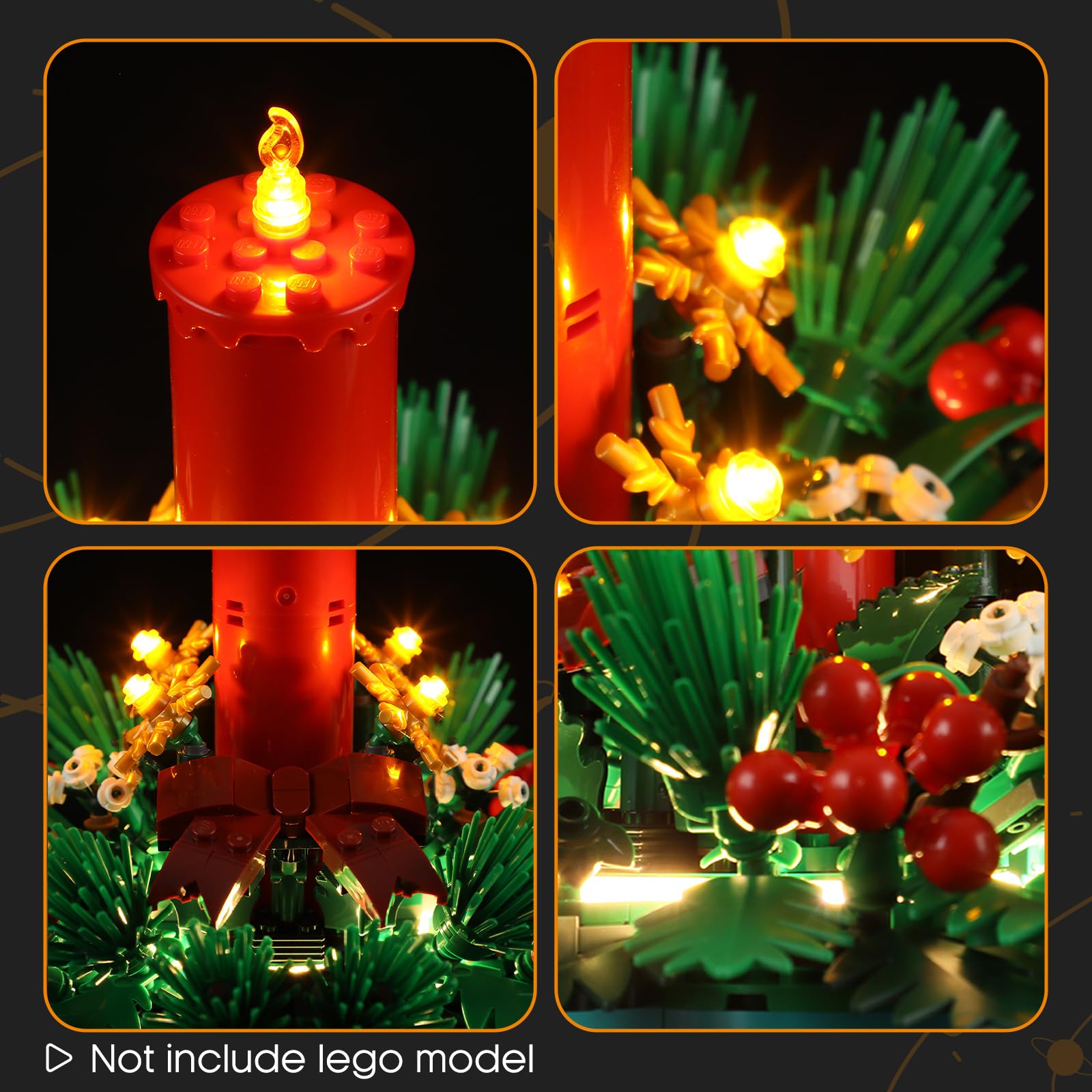 LIGHTAILING Light for Lego-40743 Christmas-Table-Decoration, Led Lighting Kit Compatible with Lego Building Blocks Model - Image 3