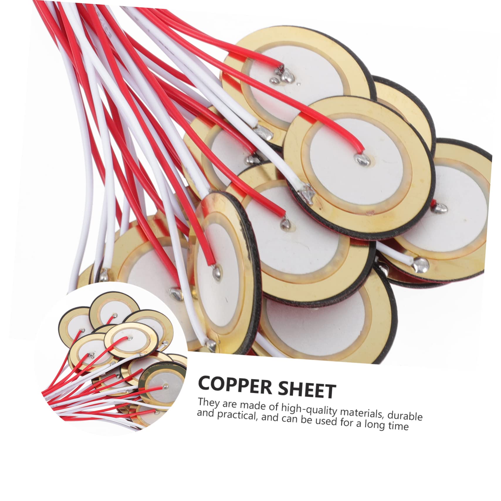 HEMOTON Piezo Disc Piezoelectric Ceramic Film Acoustic Pickup Diaphragm for Guitars Electronics