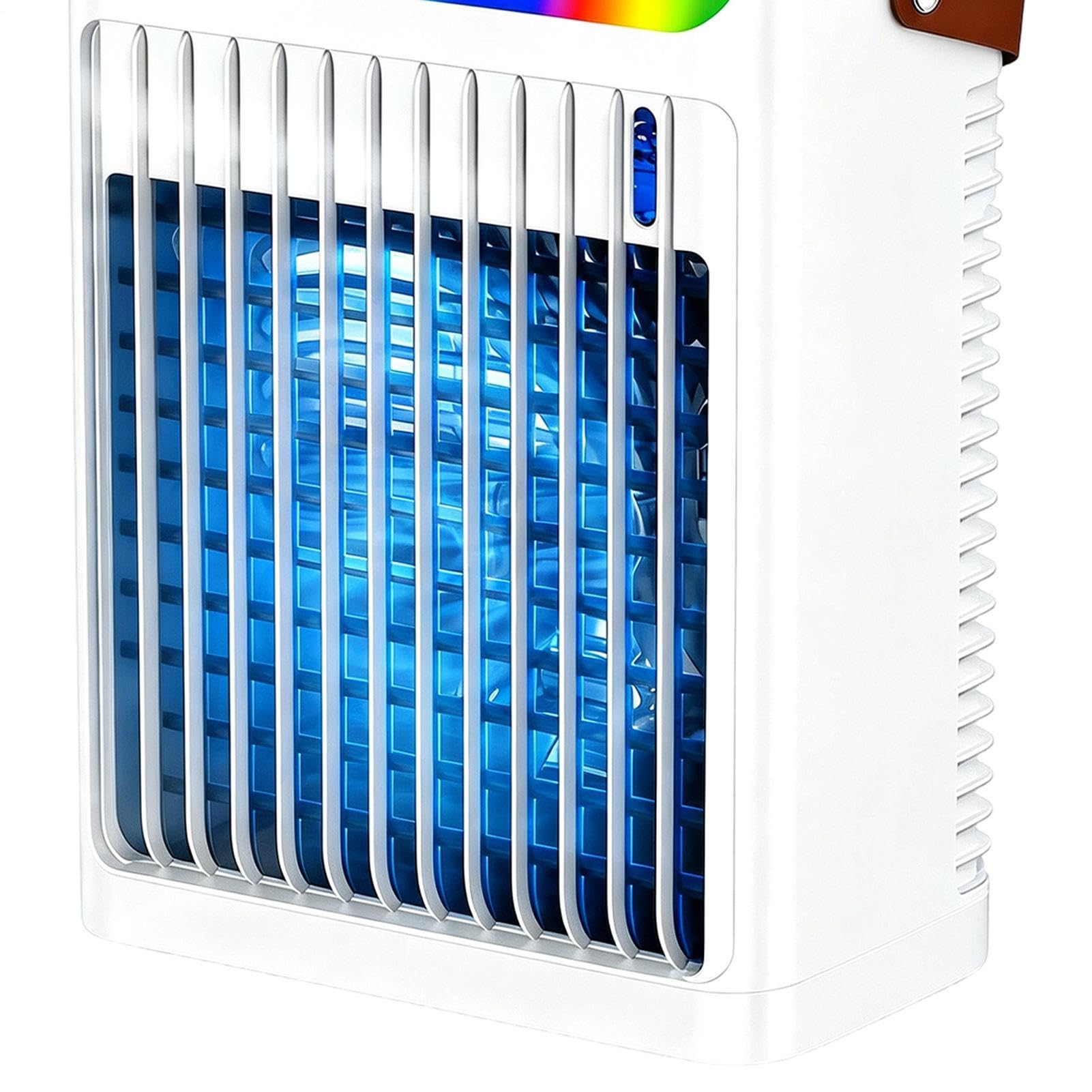 Ventilatore Nebulizzatore Ventilatore Da Tavolo A 6 Velocità Con Luce A 7 | Ventilatore Nebulizzatore Da Esterno Con Serbatoio Da 800 Ml Per Casa Ufficio Esterno Campeggio Spiaggia Auto