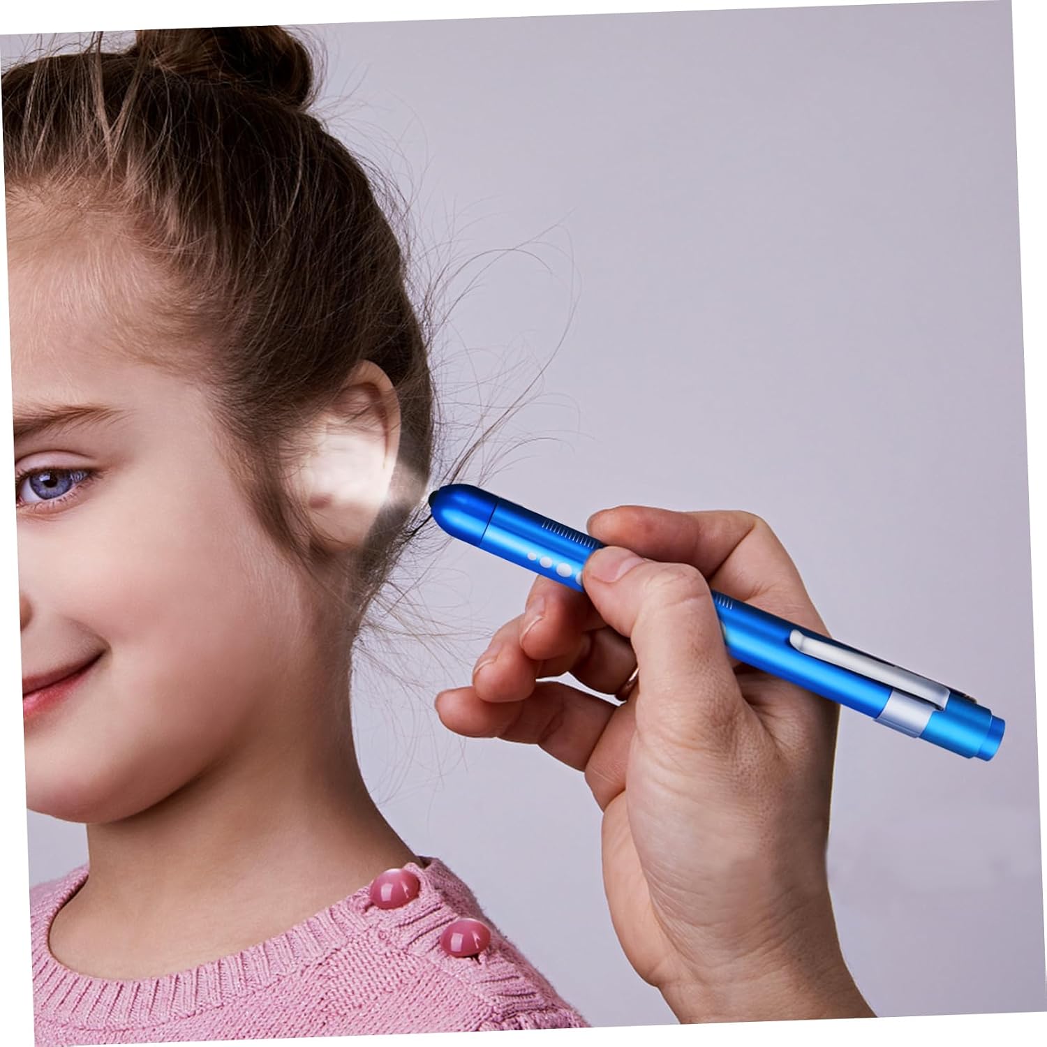 Angoily 4pcs Pen Lights Pupil Gauge Diagnostic Penlights for Nurses Doctors and Staff Warm Light for Patient Comfort
