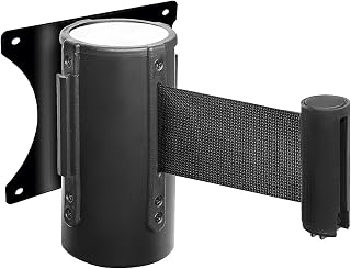 LACOR 91530-Wall Separator Pole with Retractable Extendable Tape 2 m, 11 cm, 11x13 cm, Black/White