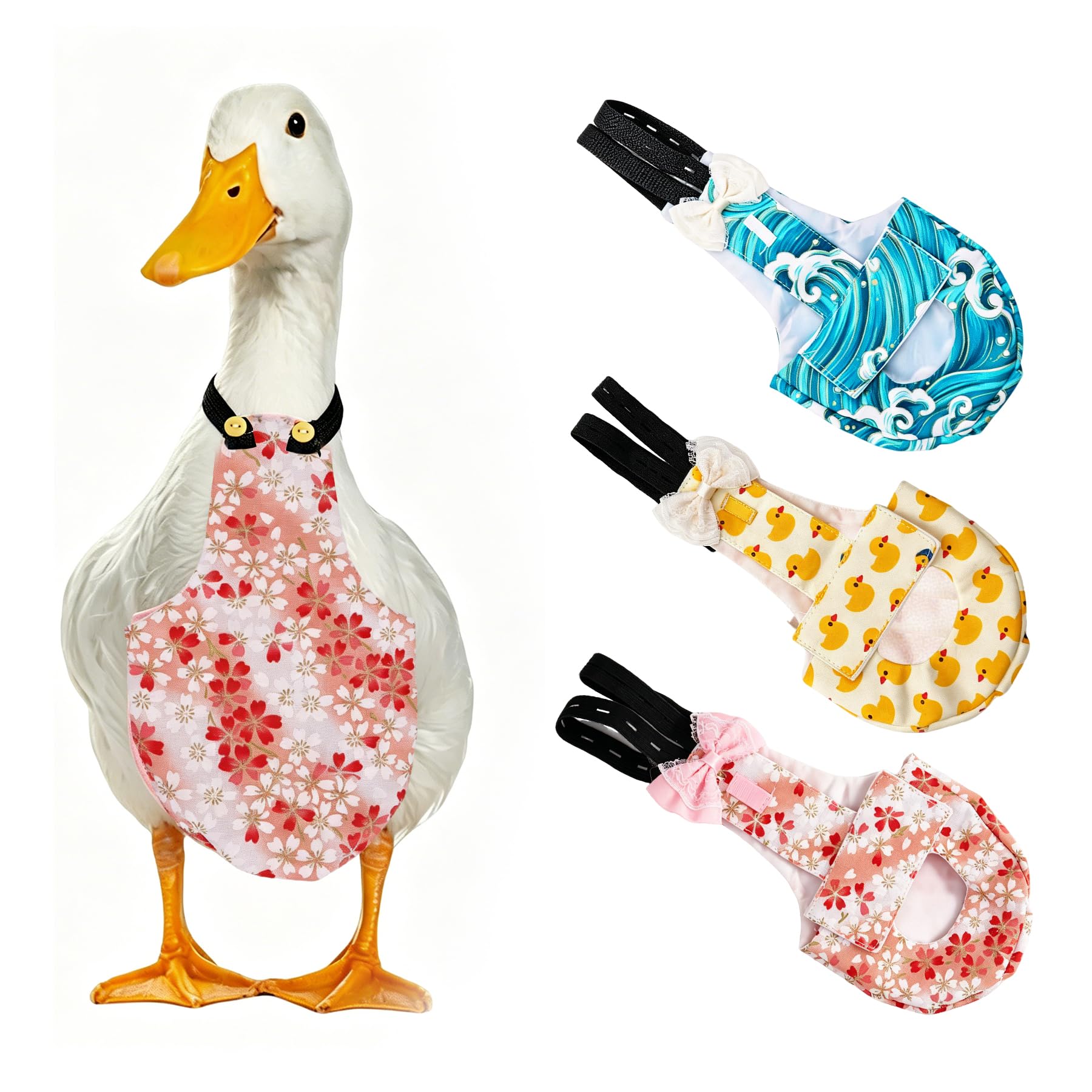Photo 1 of Zorqon Adjustable Diaper for Pet Geese, Ducks, and Chickens (Pink, M)