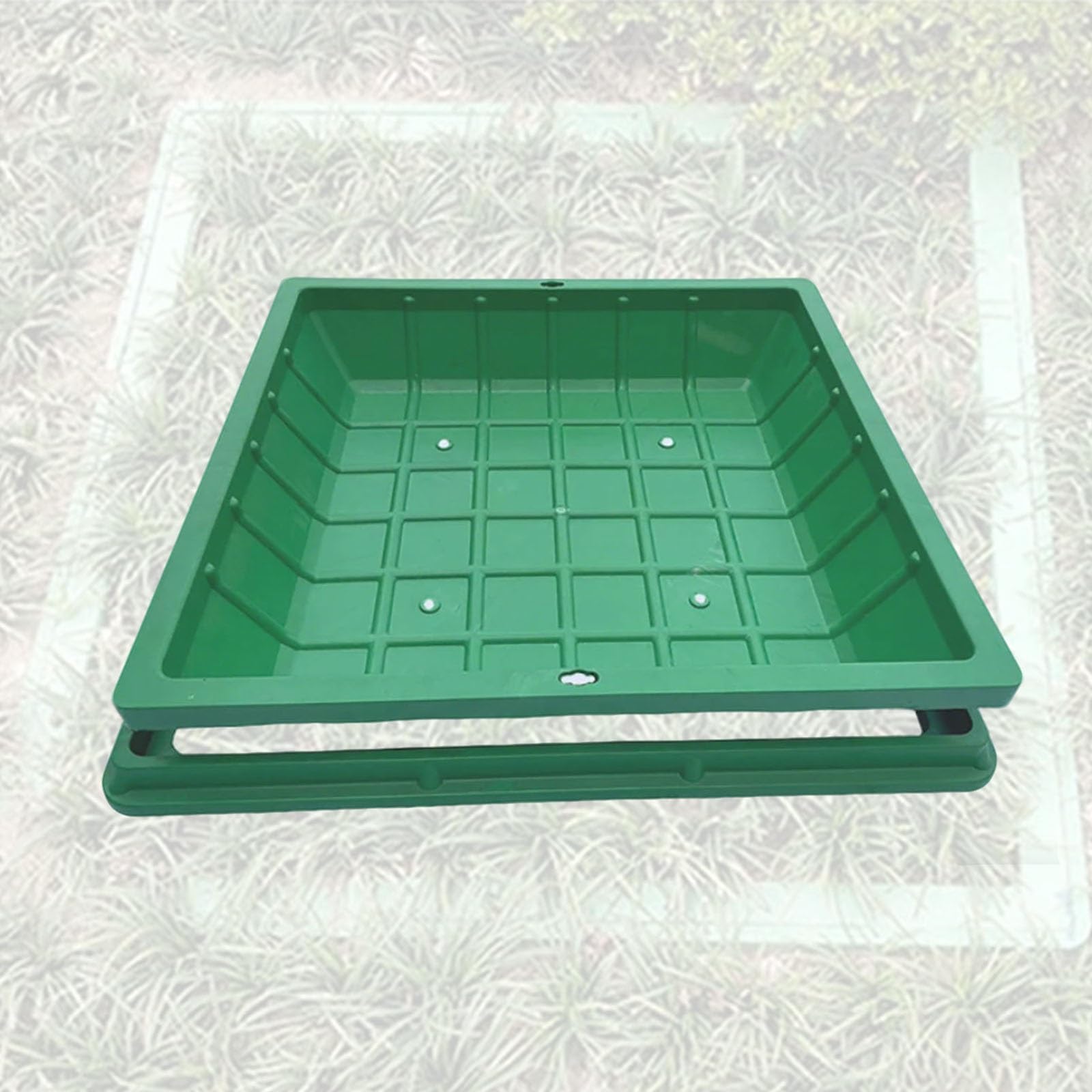 Couvre-fosses septiques 50 cm carré avec trou de drainage pour cour