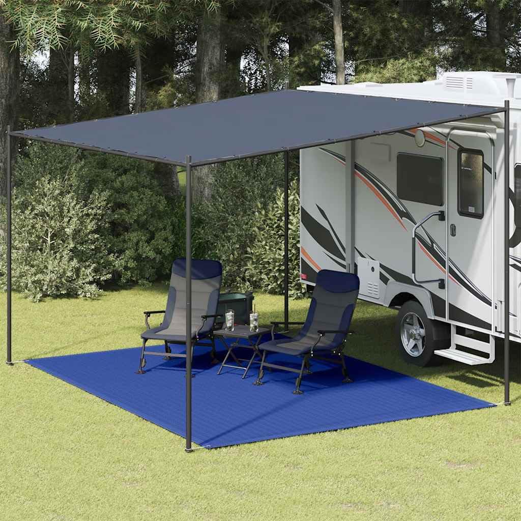 Tapis de Tente 300x400 cm Bleu PEHD,Accessoires de Tente,2.9kg-310728