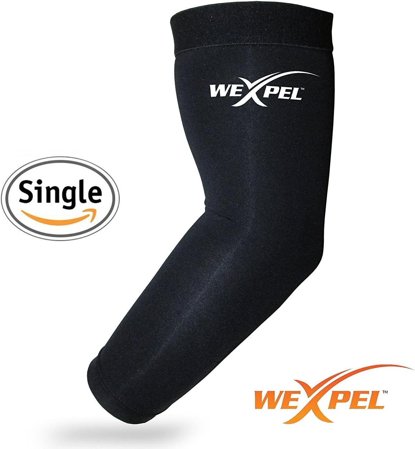 Wexpel Copper Infused Compression Elbow Sleeve – Relieve and Heal Stiff, Strained, Sore and Aching Arms/Elbow Joints - Large