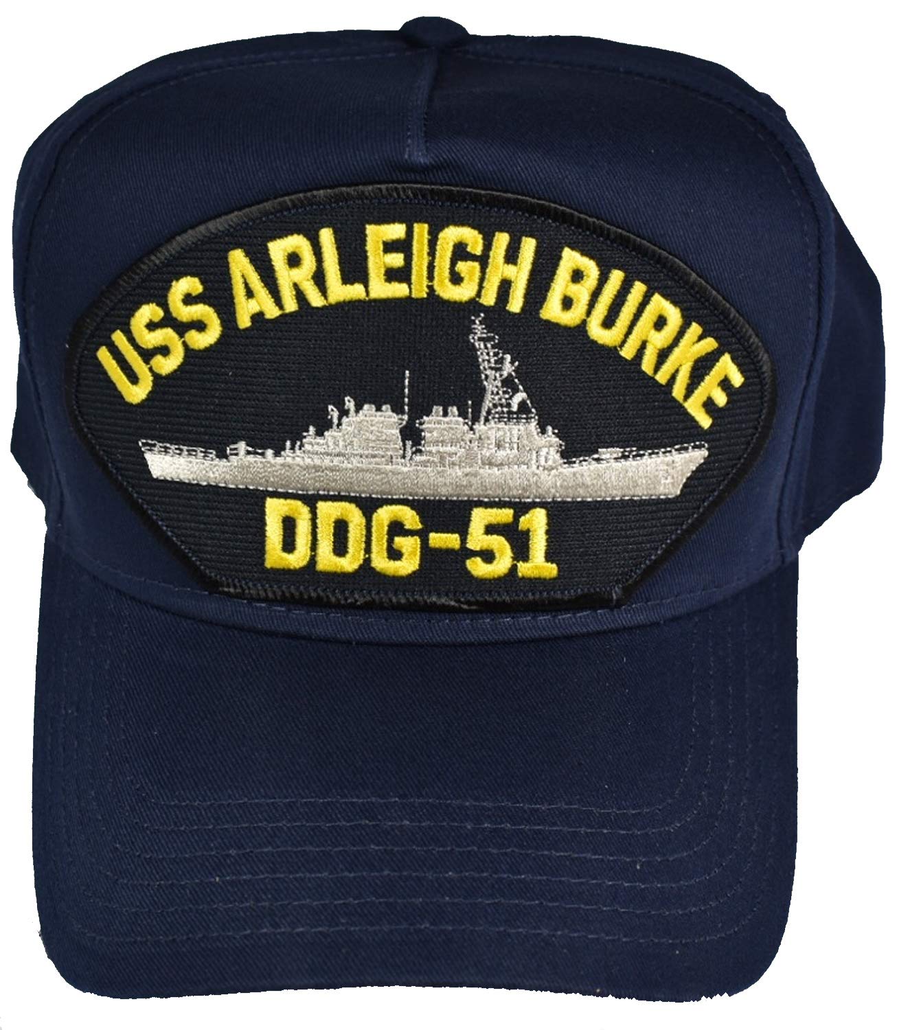 USS Arleigh Burke DDG-51 Hat - NAVY BLUE - Veteran Owned Business