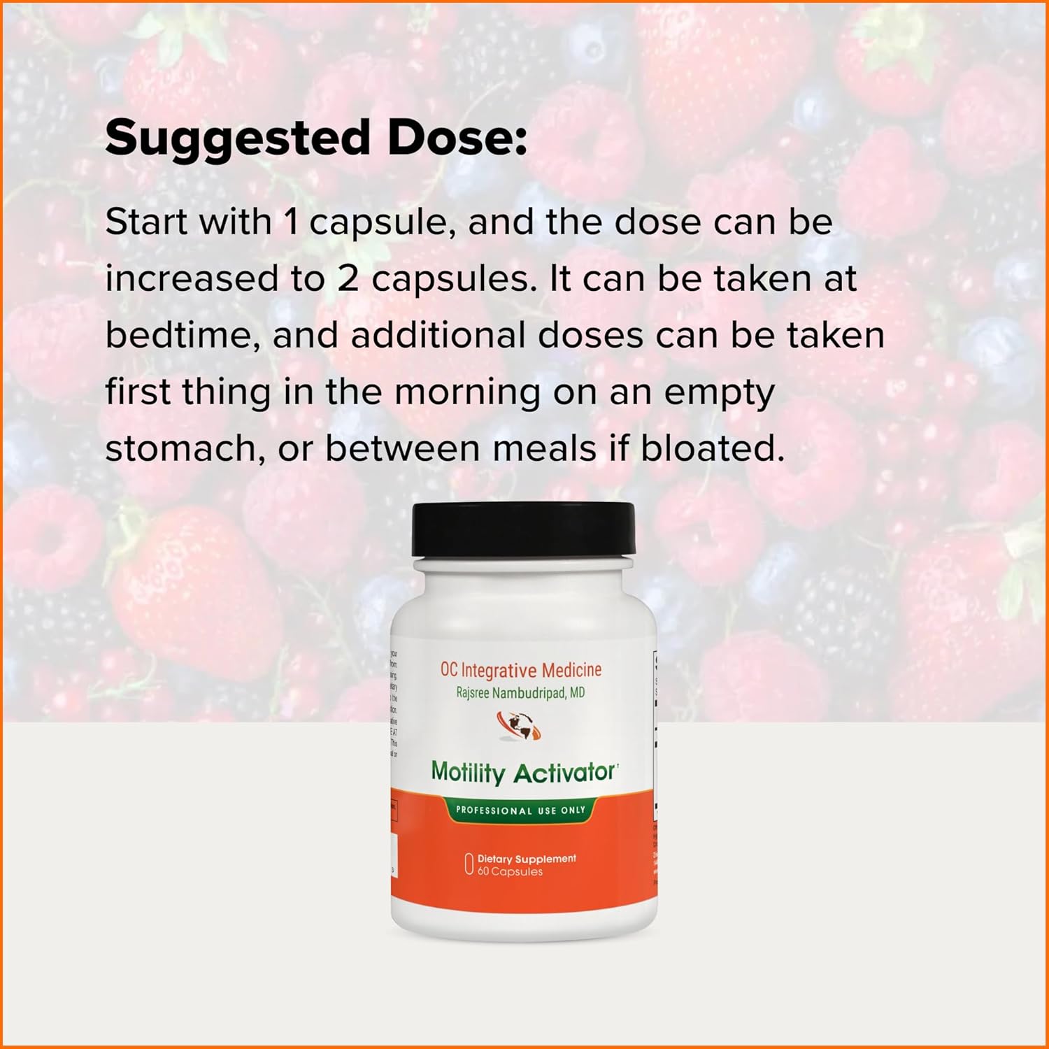 Motility Activator by Dr. Rajsree | Helps with Gas, Bloating & Constipation | Promotes Small Intestine Motility | with Ginger and Artichoke Leaf Extract | 60 Capsules - Image 9