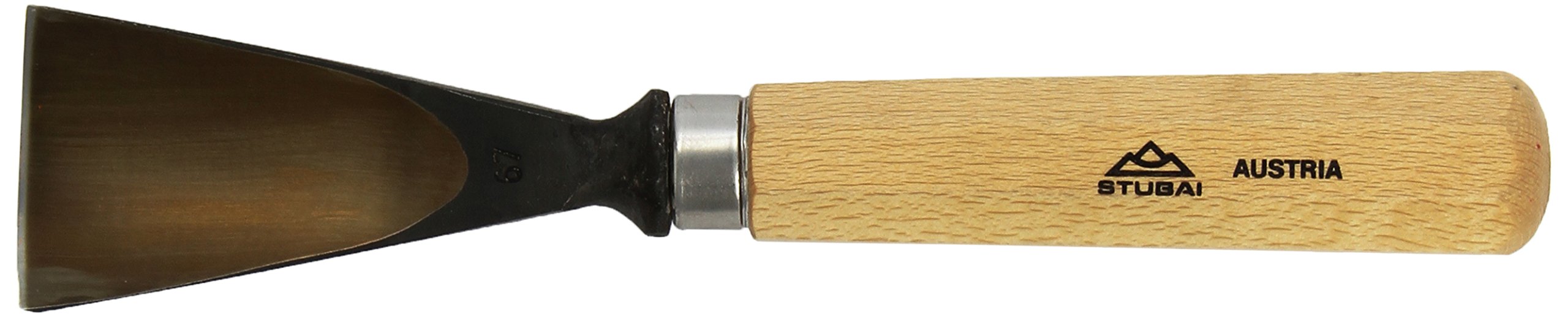 Stubai 526750 typ 67 dłuto do rzeźbienia w drewnie z drewnianym uchwytem, złoty/beżowy, 50 mm