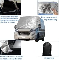 Luolety Ford Transit Custom szélvédő takaró 2012-2022 hó jég nap védelem 3