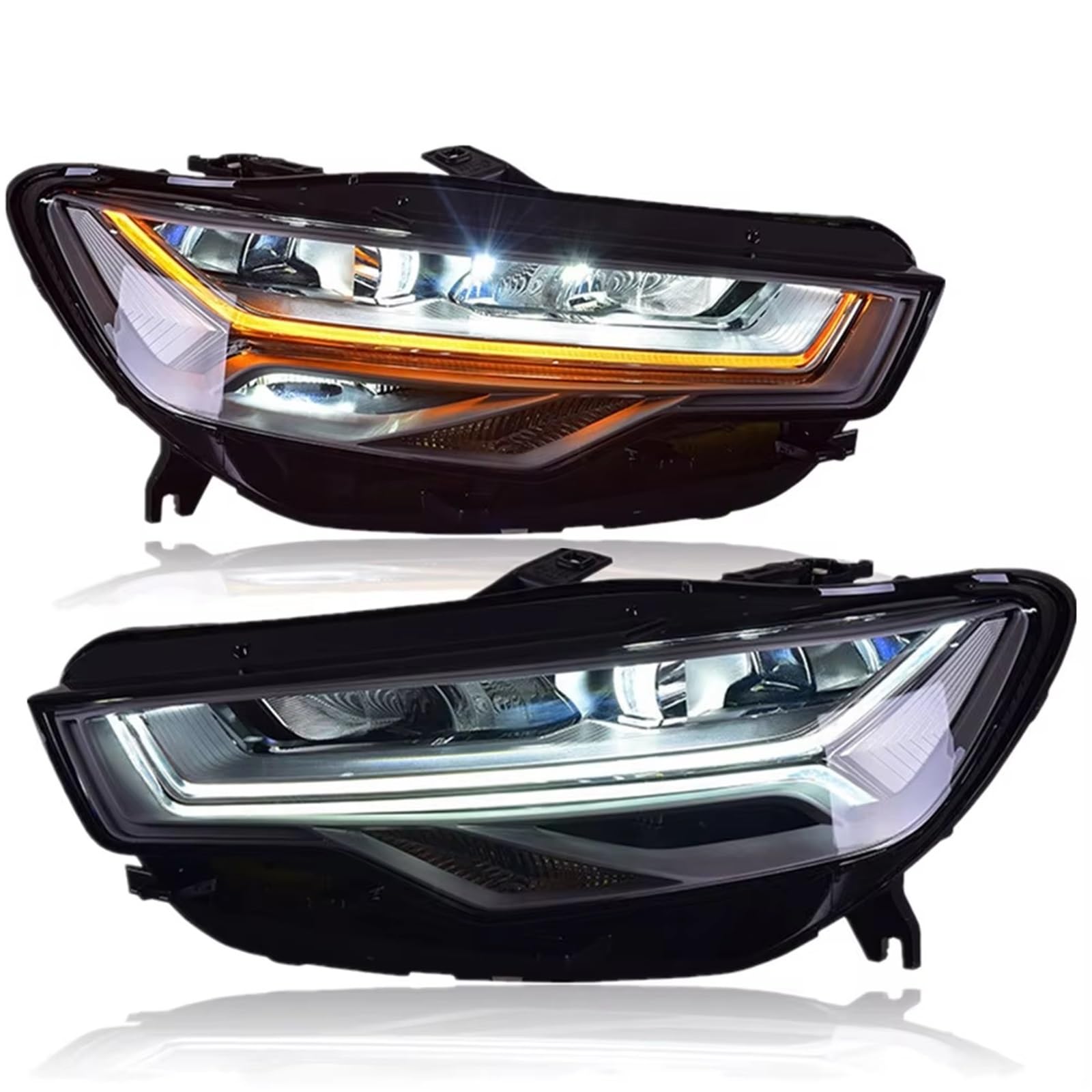 Gruppo Faro per Auto per A6 C7 2012-2018 A6L Fari DRL Indicatori di direzione Gruppo luci Anteriori per Auto (- Anno)