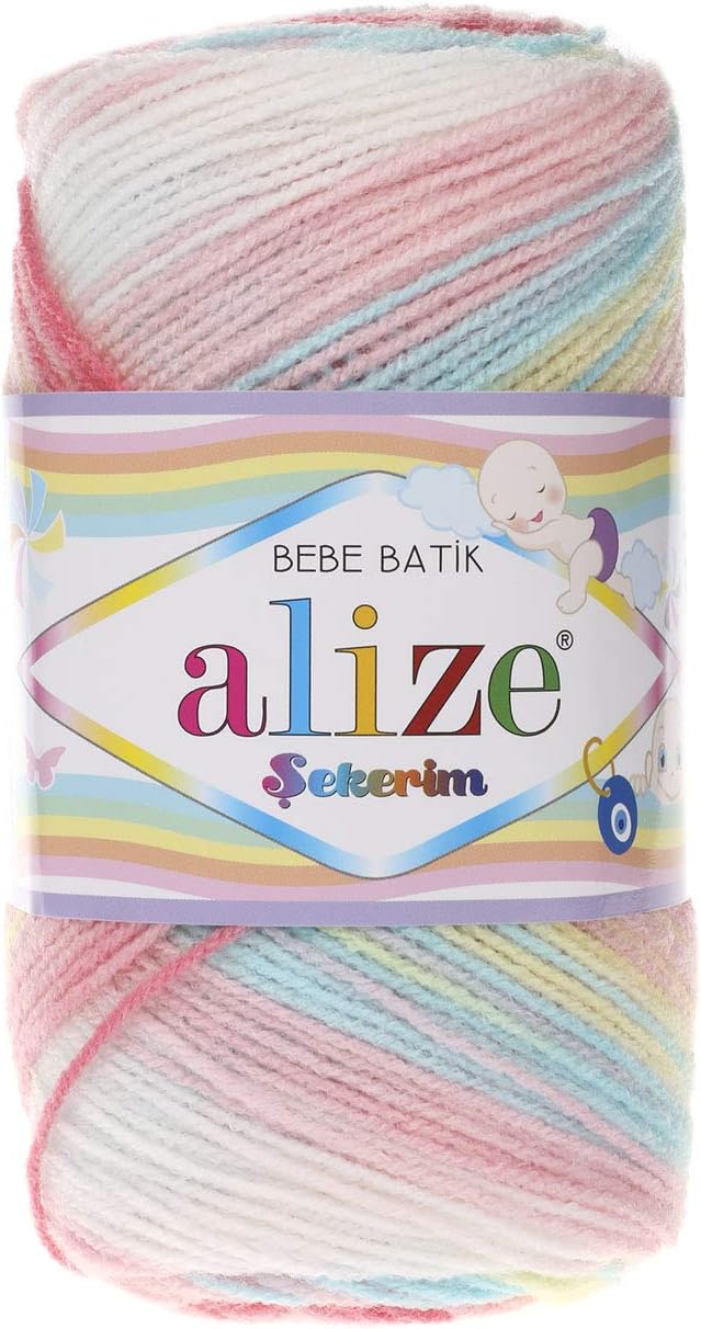Alize Bebe Batik Sekerim 100grm DK Shade 3045