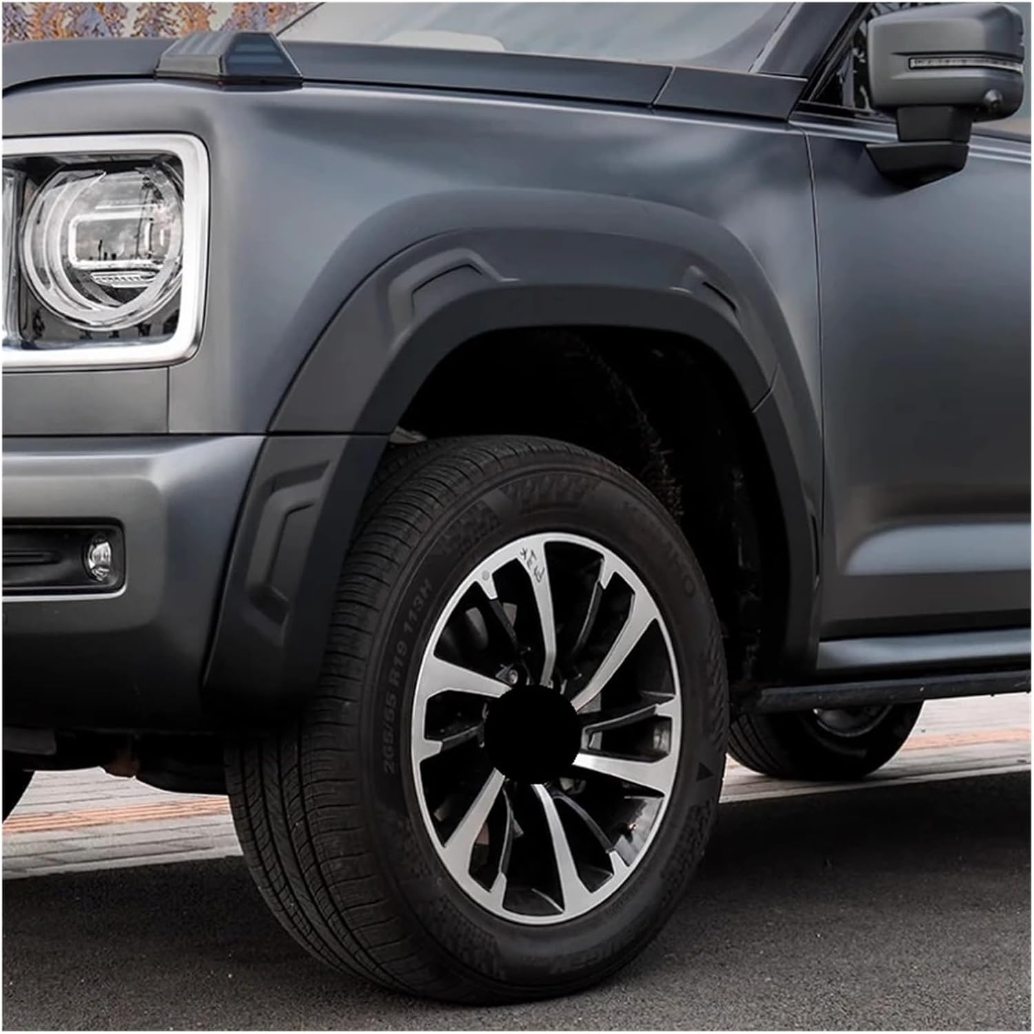 Wide Off-road Protective Wheel Eyebrow Compatible With Great Wall Haval H9 2024 2025 Cover Sticker Accessories(Electric pedal model)