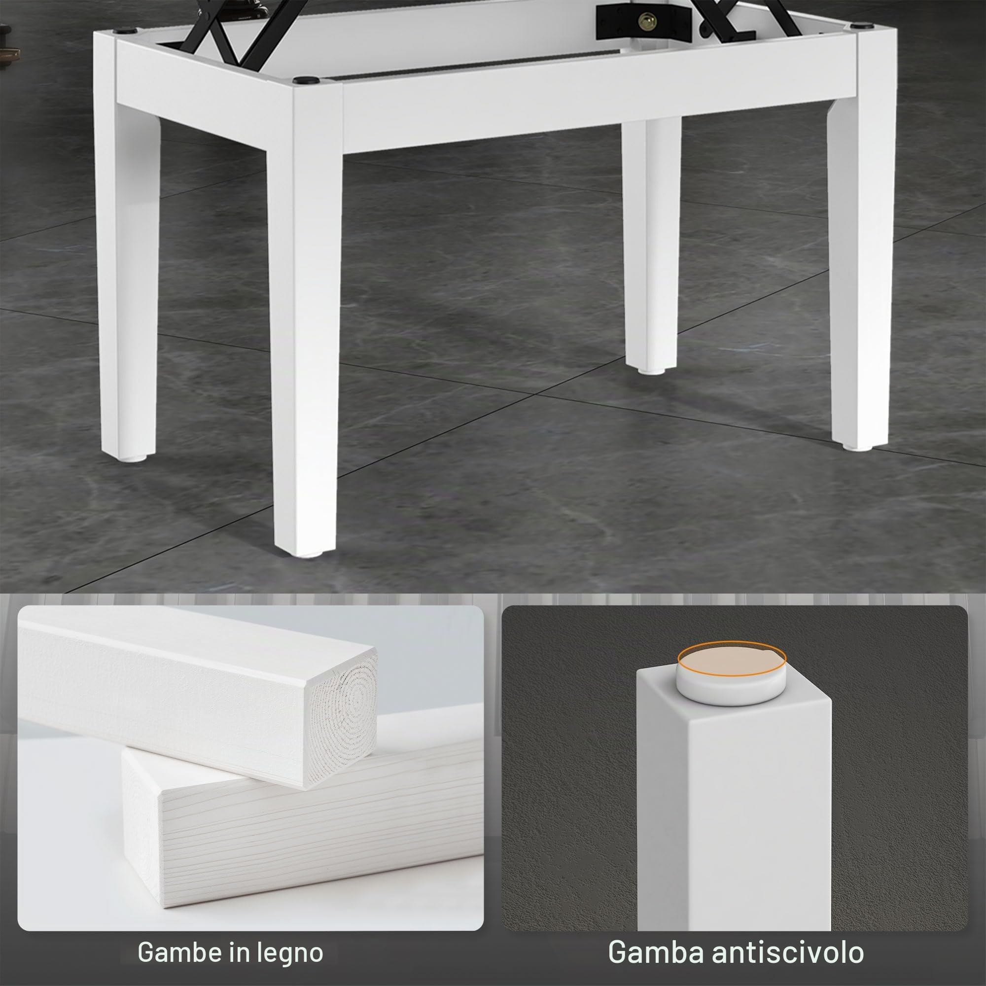 HOMCOM Sgabello da Piano con Ripiano Gambe Legno 54.5x33x48-58cm Bianco | Sgabello per Pianoforte, Altezza Regolabile 48-58 cm, Sgabello Imbottito per Tastiera