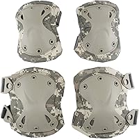 Vista 11 de AOUTACC Almohadillas Protectoras Tácticas de Combate para Rodilla y Codo para Juegos de Paintball CS al Aire Libre, Ciclismo, Seguridad, Equipo