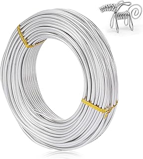 アルミワイヤー 10mx3mm 針金 太い アルミ線 手芸用ワイヤークラフト アーティスティックワイヤー ワイヤーアート ハンドメイド アートワイヤー 曲げ可能な金属 クラフトワイヤー DIY手作り素材 シルバー