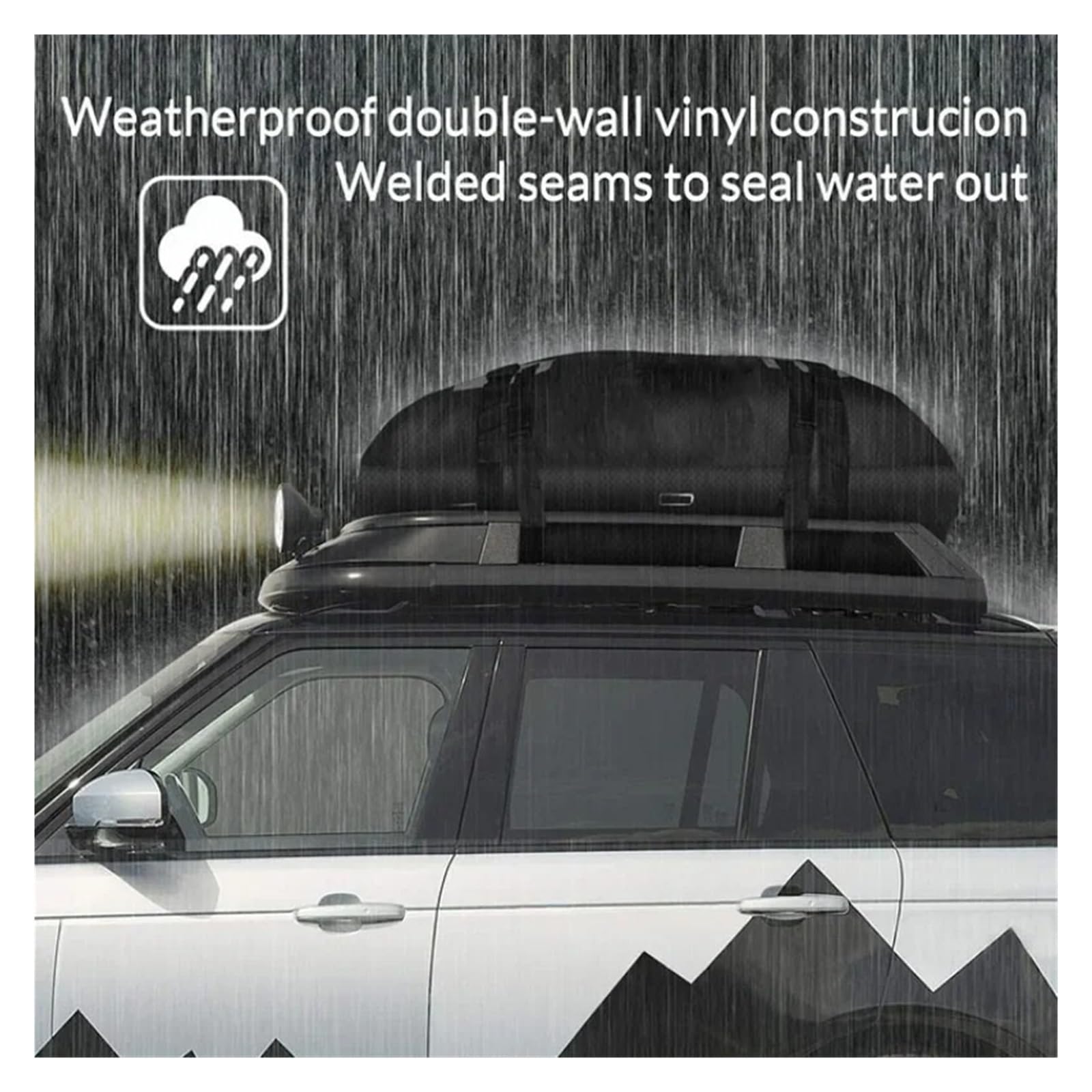 Dachträger 1 X SUV-Dach-Aufbewahrungstasche 600D Oxford Wasserdicht Und Schneefest Reisetasche Für Wohnmobil/SUV/Wrangler Strapazierfähig Racks Träger Auto(Discreteness)