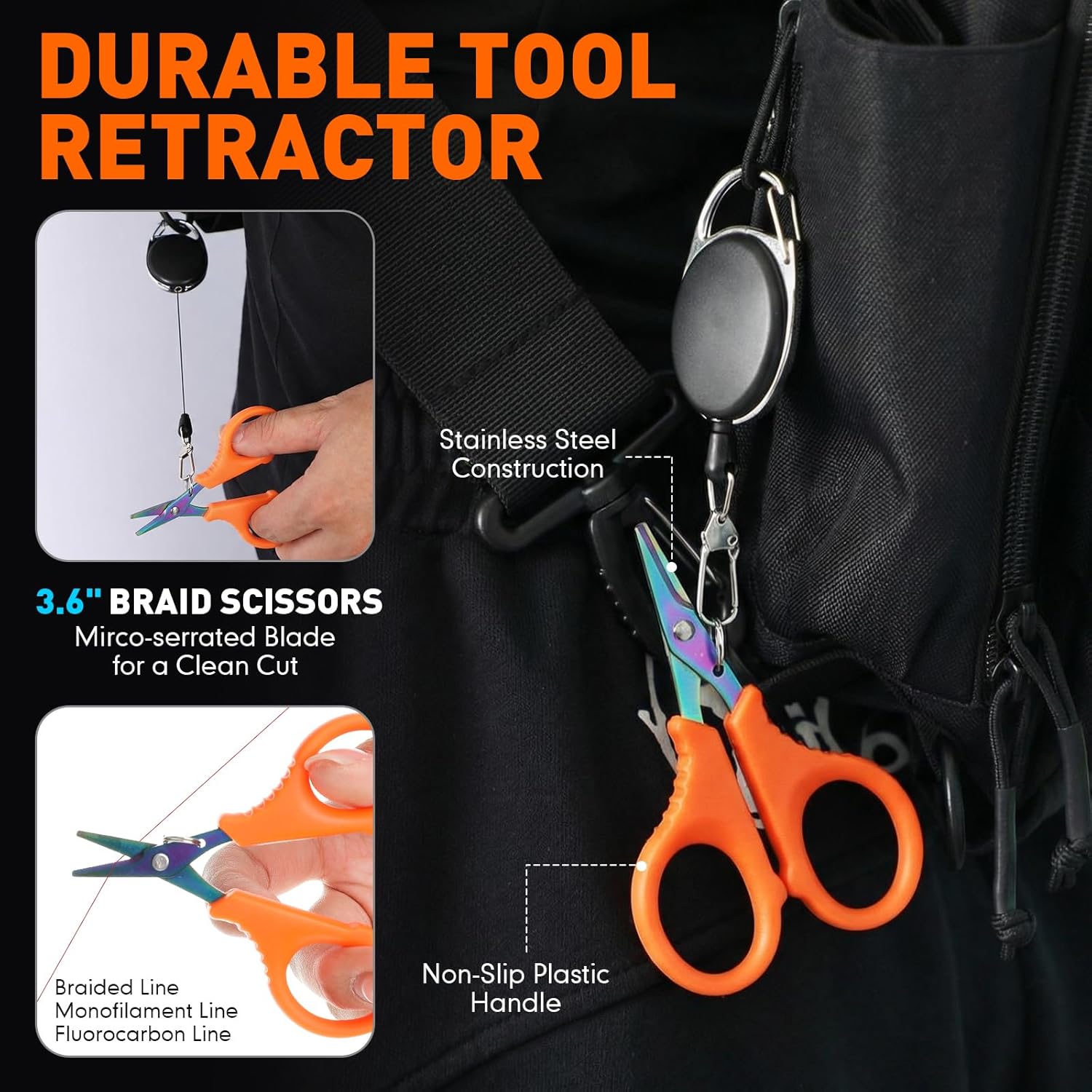 RoundFunny 14 Pcs Fishing Tool Kit, Fillet Knife, Fishing Pliers with Lanyard, Digital Scale, Lip Gripper, Hook Remover Fish Scaler Braid Scissors Gloves Sharpening Rod Retractor Towel Bag