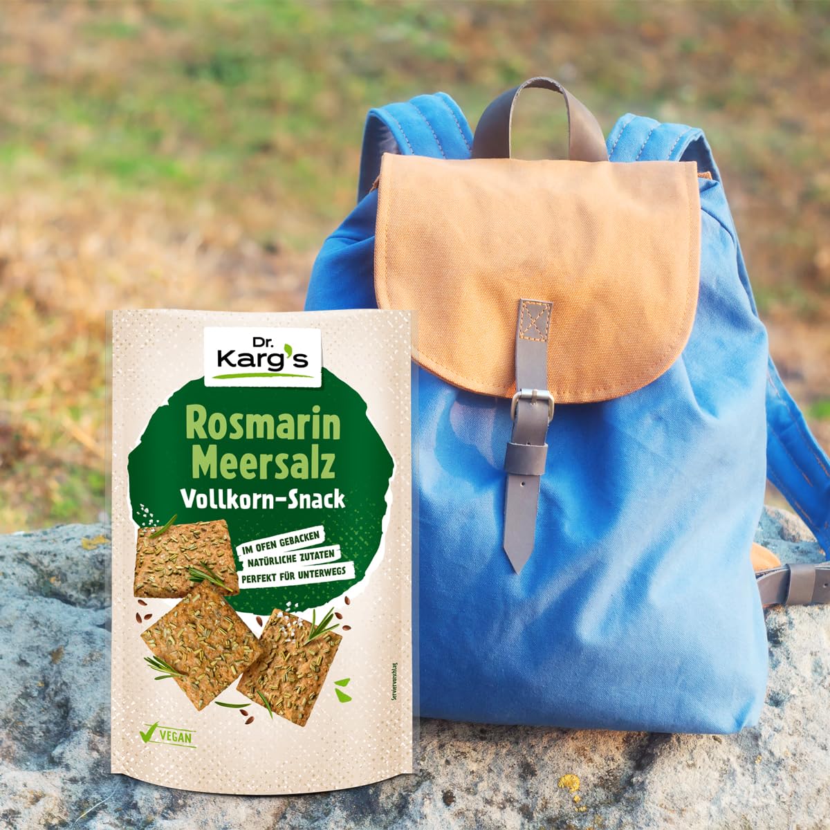 Dr. Karg’s Vollkorn-Snack Rosmarin Meersalz 10x110g vegan knusprig