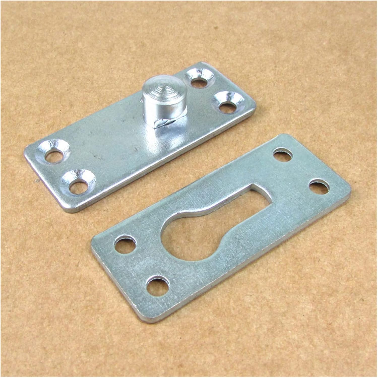 Pivot Hinge Bed Beam Support Stand Wooden Fixed Connector Bolt Thicken Hinges Corner Bracket Furniture Hardware Accessories4Pcs Set(Small Size)