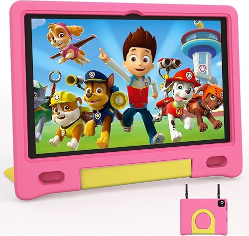 JREN Tablet para Niños  10 Pulgadas 64GB Android 14  Octa-core  64GB  WiFi  Bluetooth  Control Parental  Contenido para Niños  Tabletas para Niños