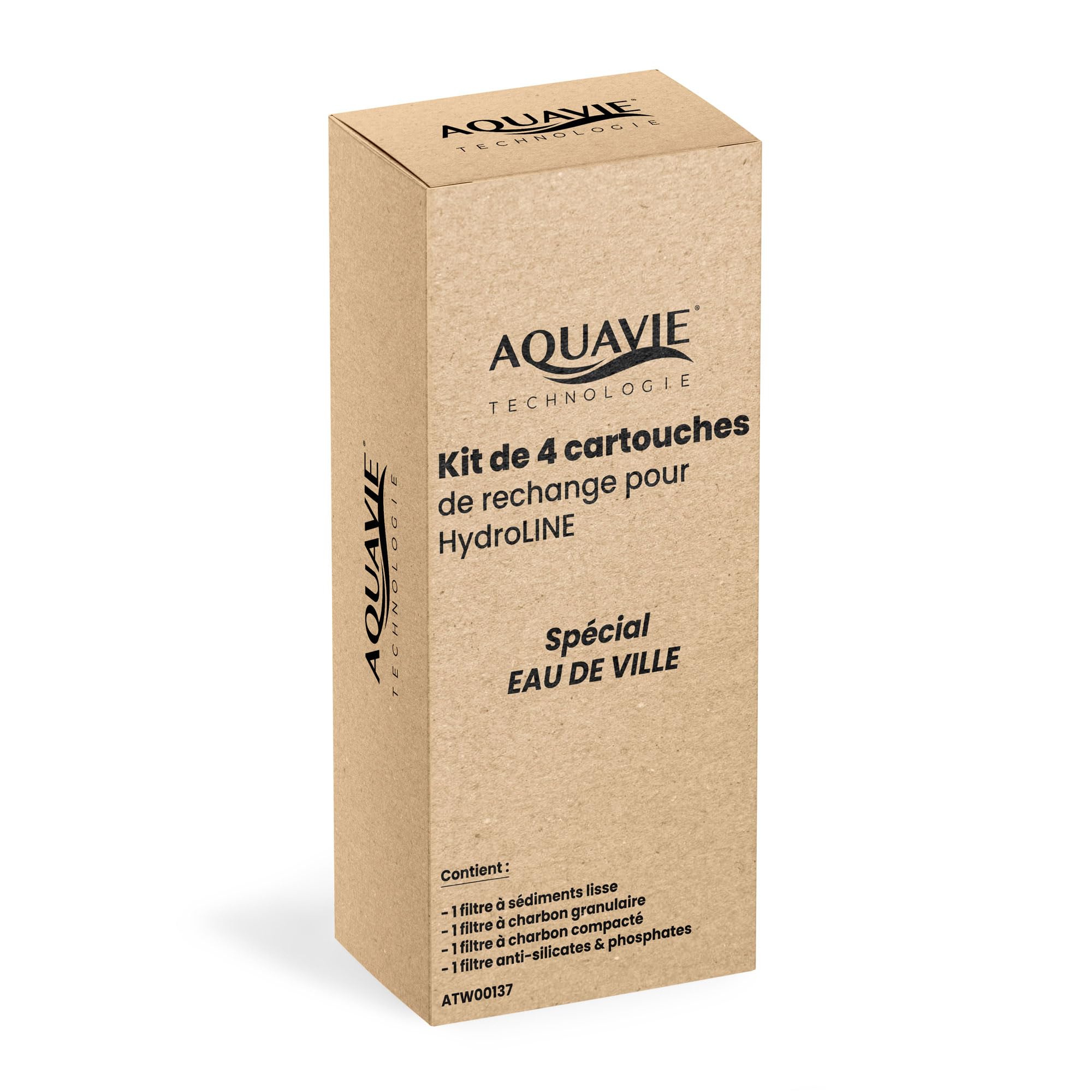 Cartouches HydroLINE eau de ville lot de 4 pour la cuisine familiale